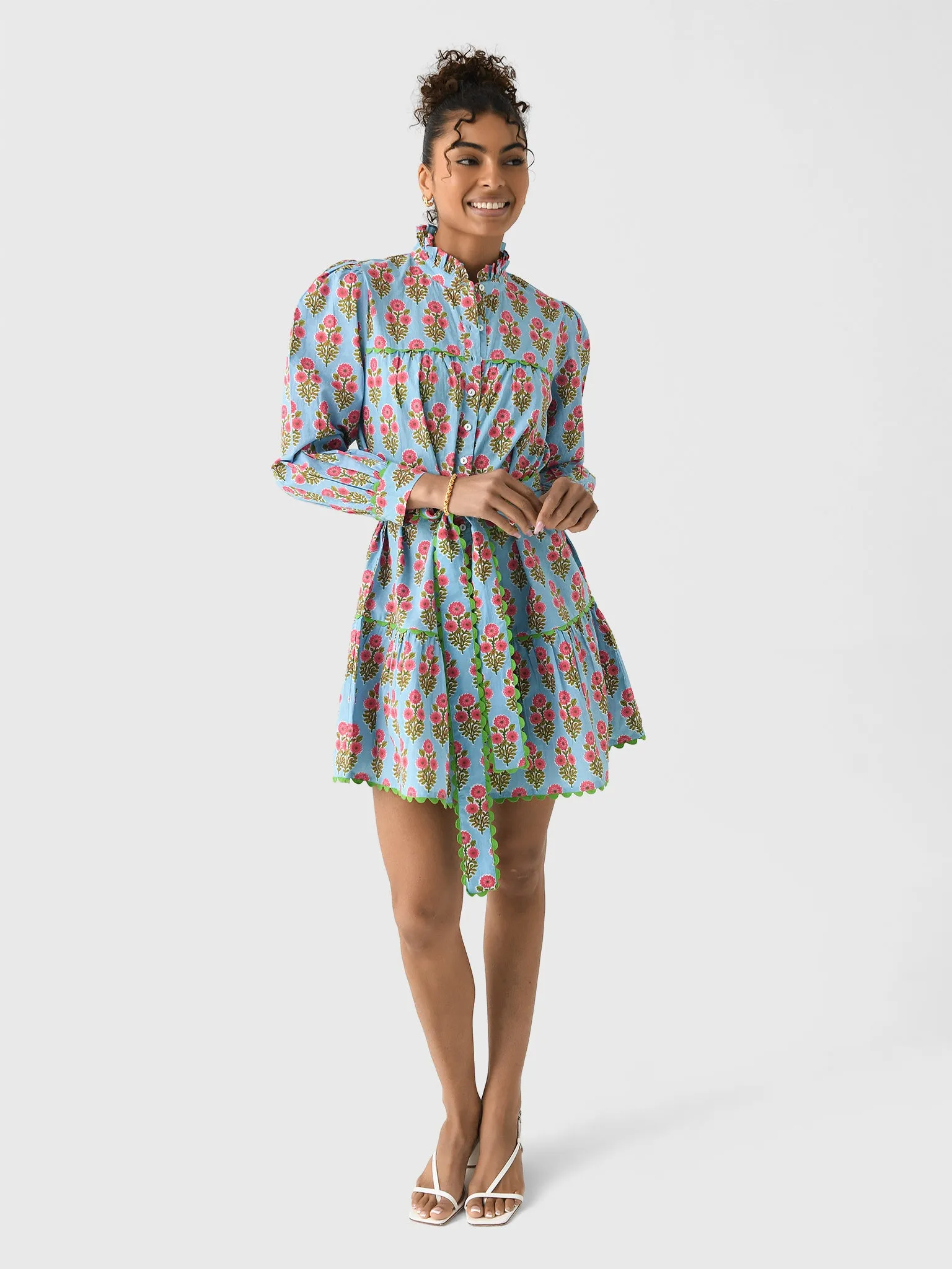 Pink City Prints Women's Margot Mini Dress sold by Saint Bernard product image thumbnail 2