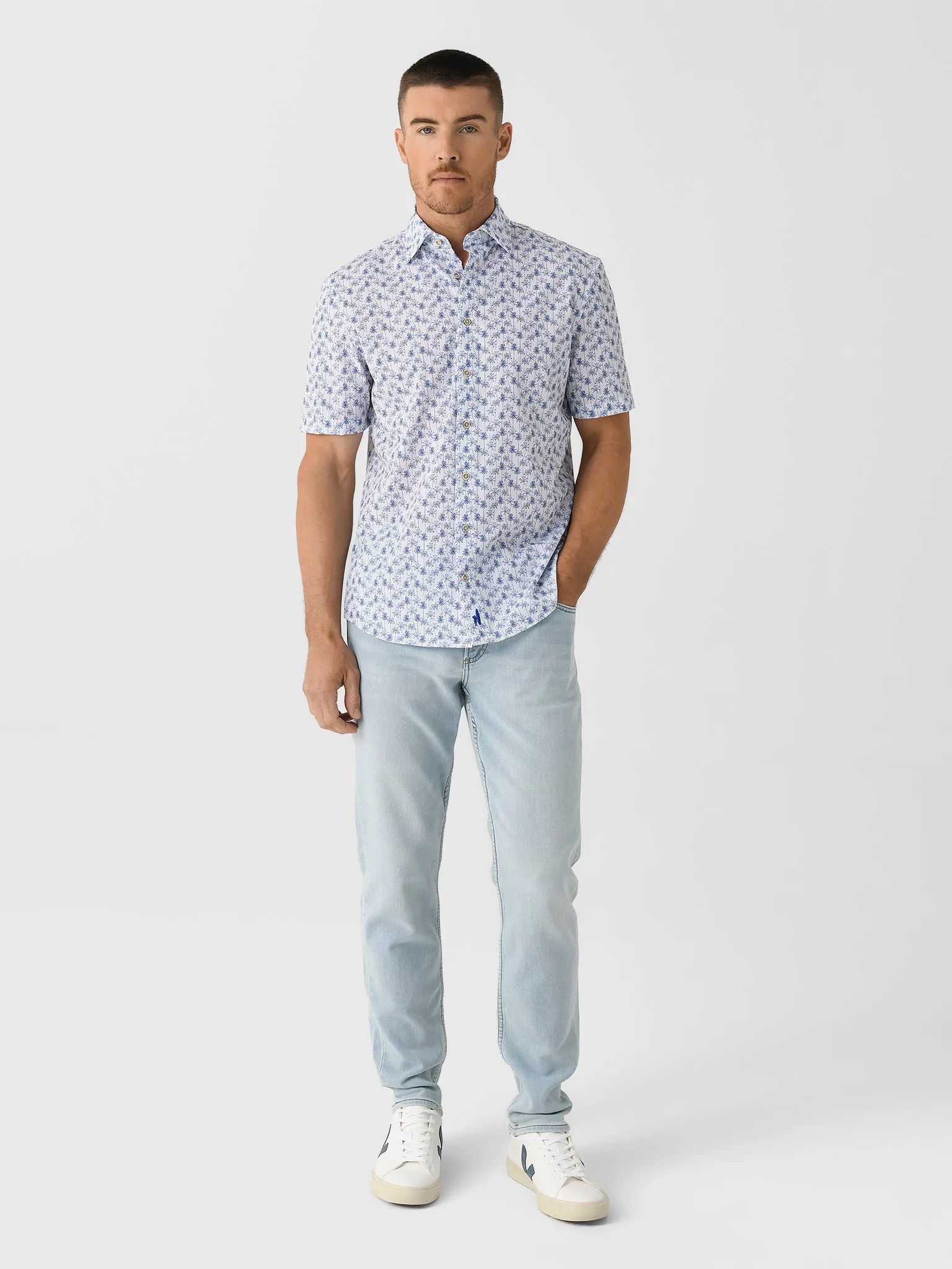 Johnnie-O Men's Mendocino Hangin' Out Knit Button-Down Shirt sold by Saint Bernard product image thumbnail 3