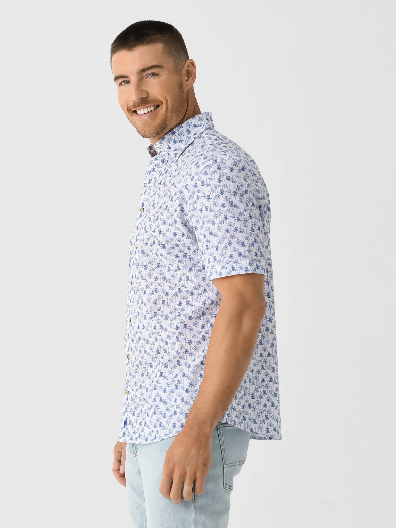 Johnnie-O Men's Mendocino Hangin' Out Knit Button-Down Shirt sold by Saint Bernard product image thumbnail 4