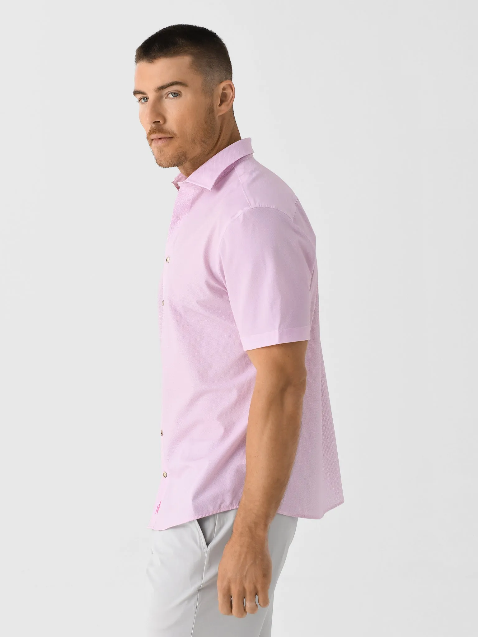 Johnnie-O Men's Spielman Hangin' Out Knit Button-Down Shirt sold by Saint Bernard product image thumbnail 4