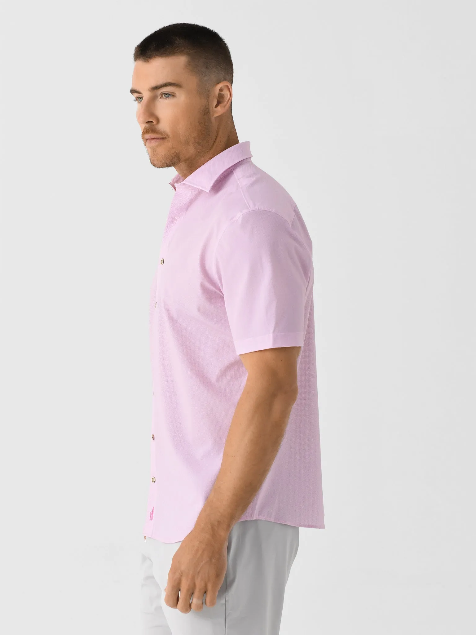 Johnnie-O Men's Spielman Hangin' Out Knit Button-Down Shirt sold by Saint Bernard product image thumbnail 3