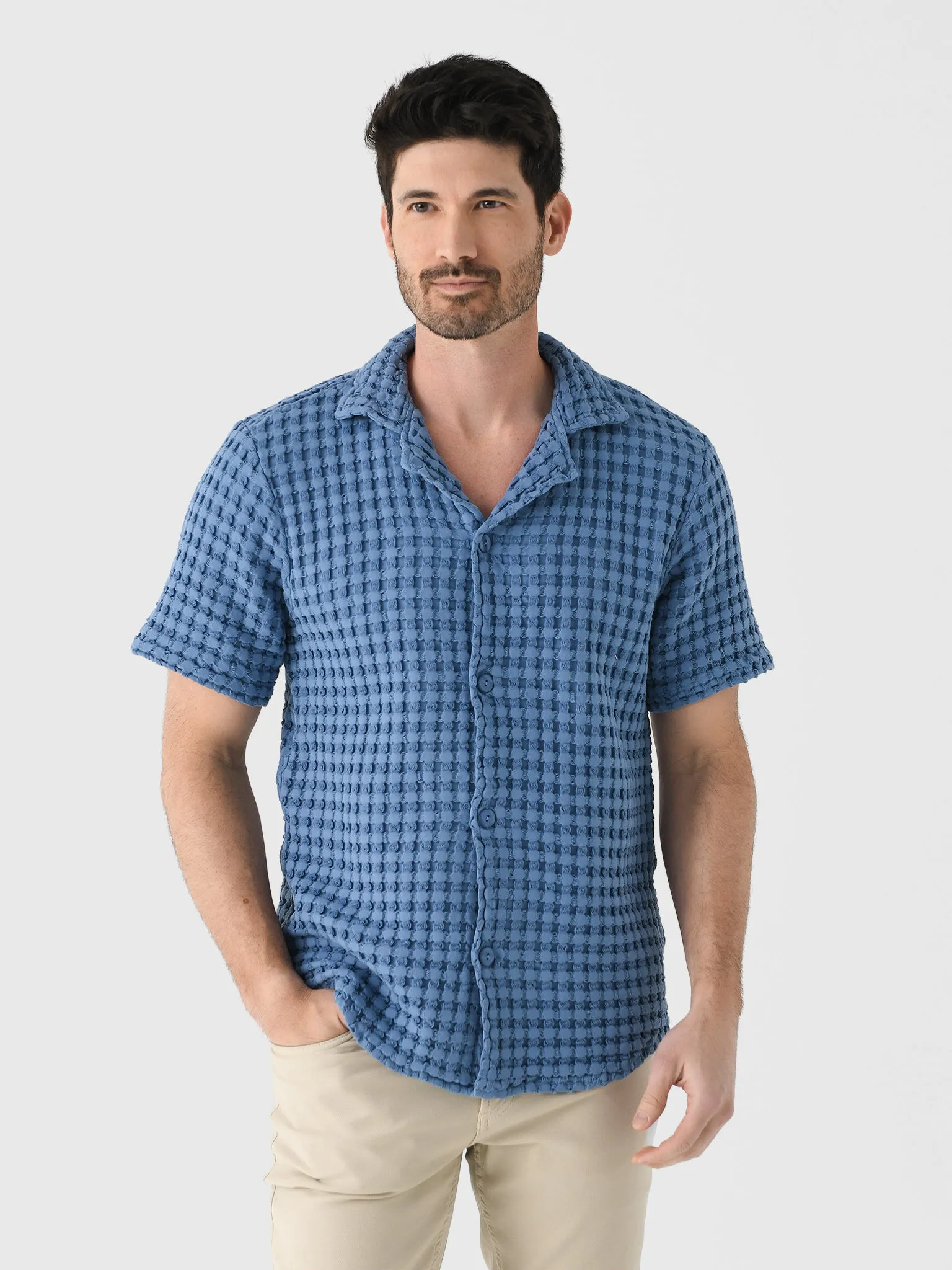 OAS Men's Coronet Cuba Waffle Shirt sold by Saint Bernard