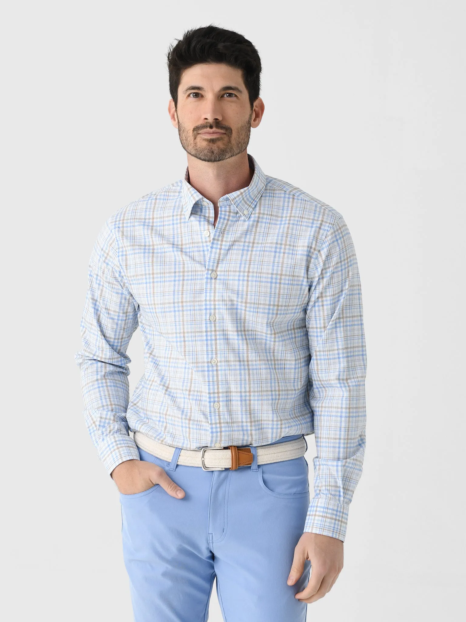 Johnnie-O Men's Macks Performance Button-Down Shirt sold by Saint Bernard