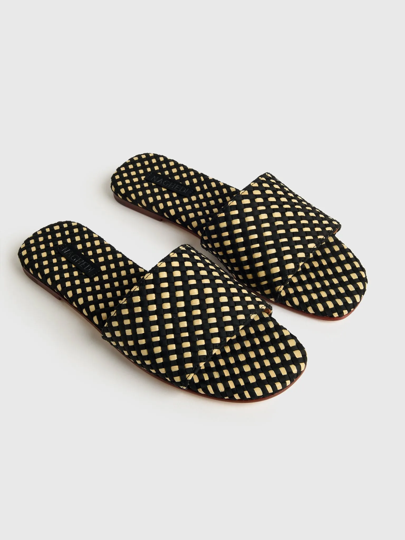 Naghedi Women's St. Barths Raffia Slide Sandal sold by Saint Bernard