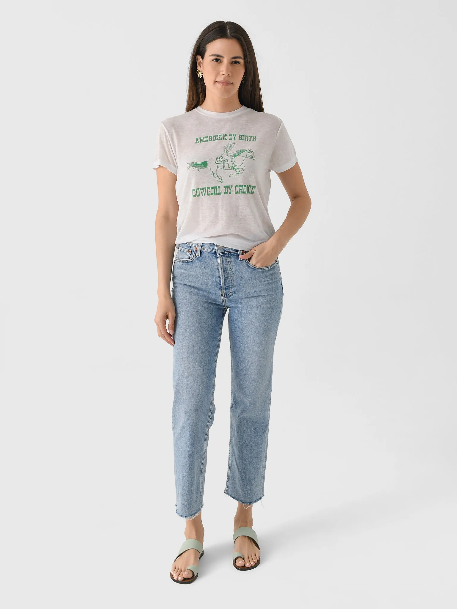 Re/Done Women's Cowgirl Classic Tee sold by Saint Bernard product image thumbnail 2