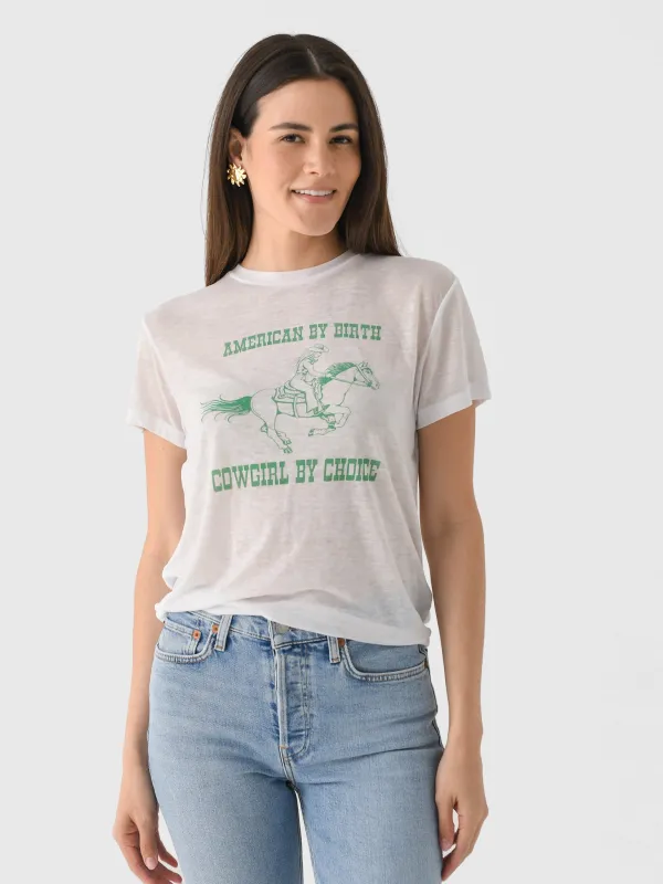 Re/Done Women's Cowgirl Classic Tee sold by Saint Bernard