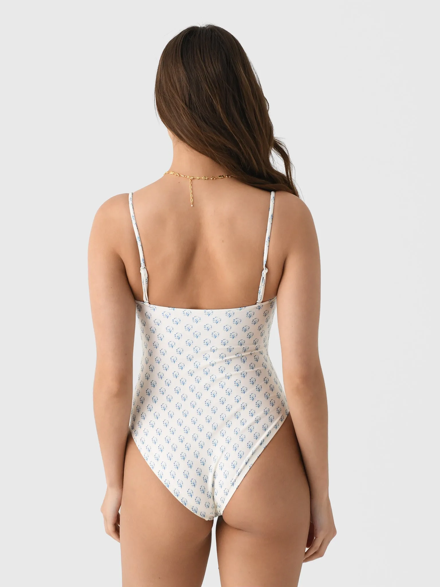 Solid + Striped Women's Alma Seersucker One-Piece Swimsuit sold by Saint Bernard product image thumbnail 4