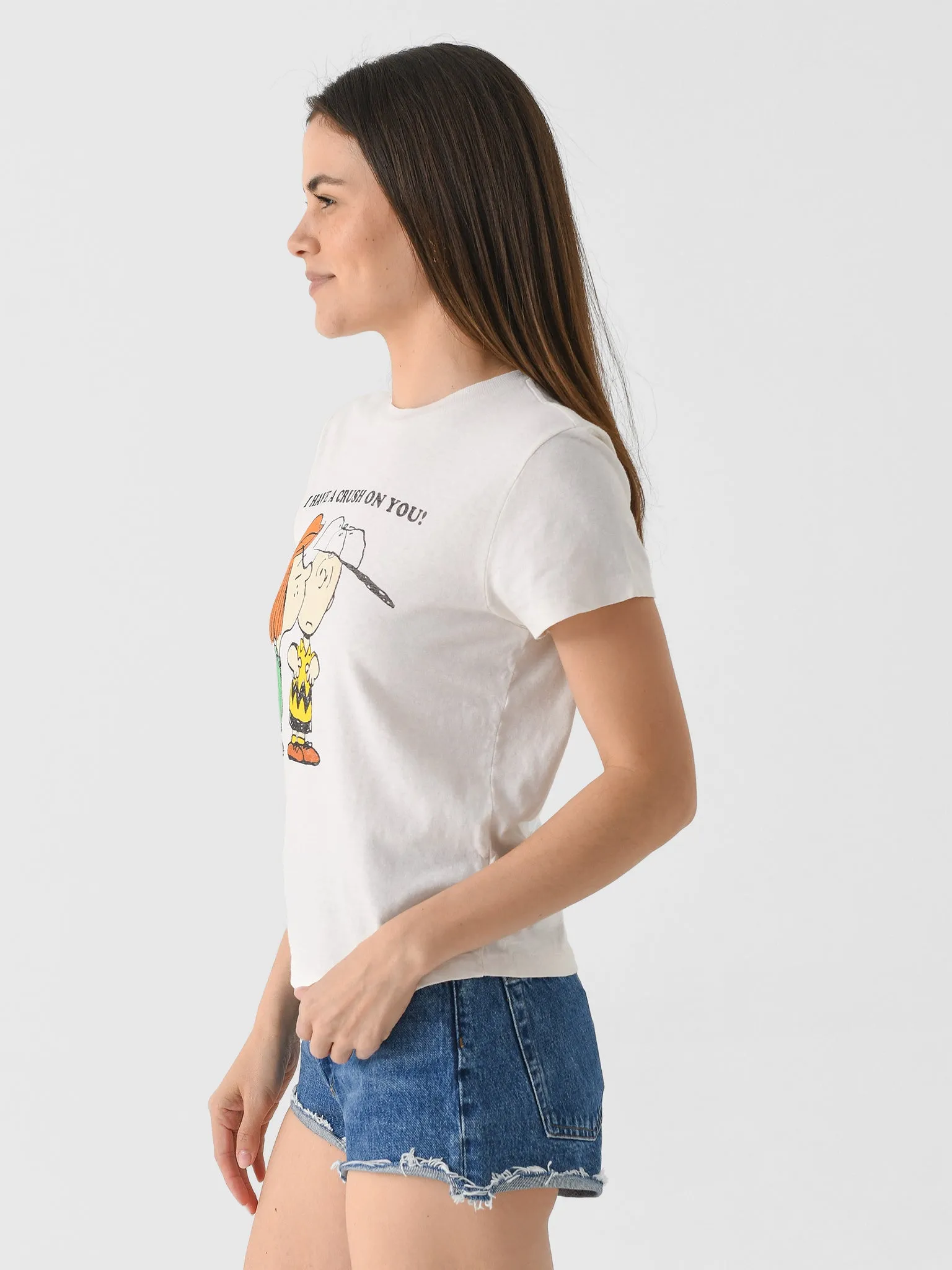 Re/Done Women's Peanuts Crush Classic Tee sold by Saint Bernard product image thumbnail 3