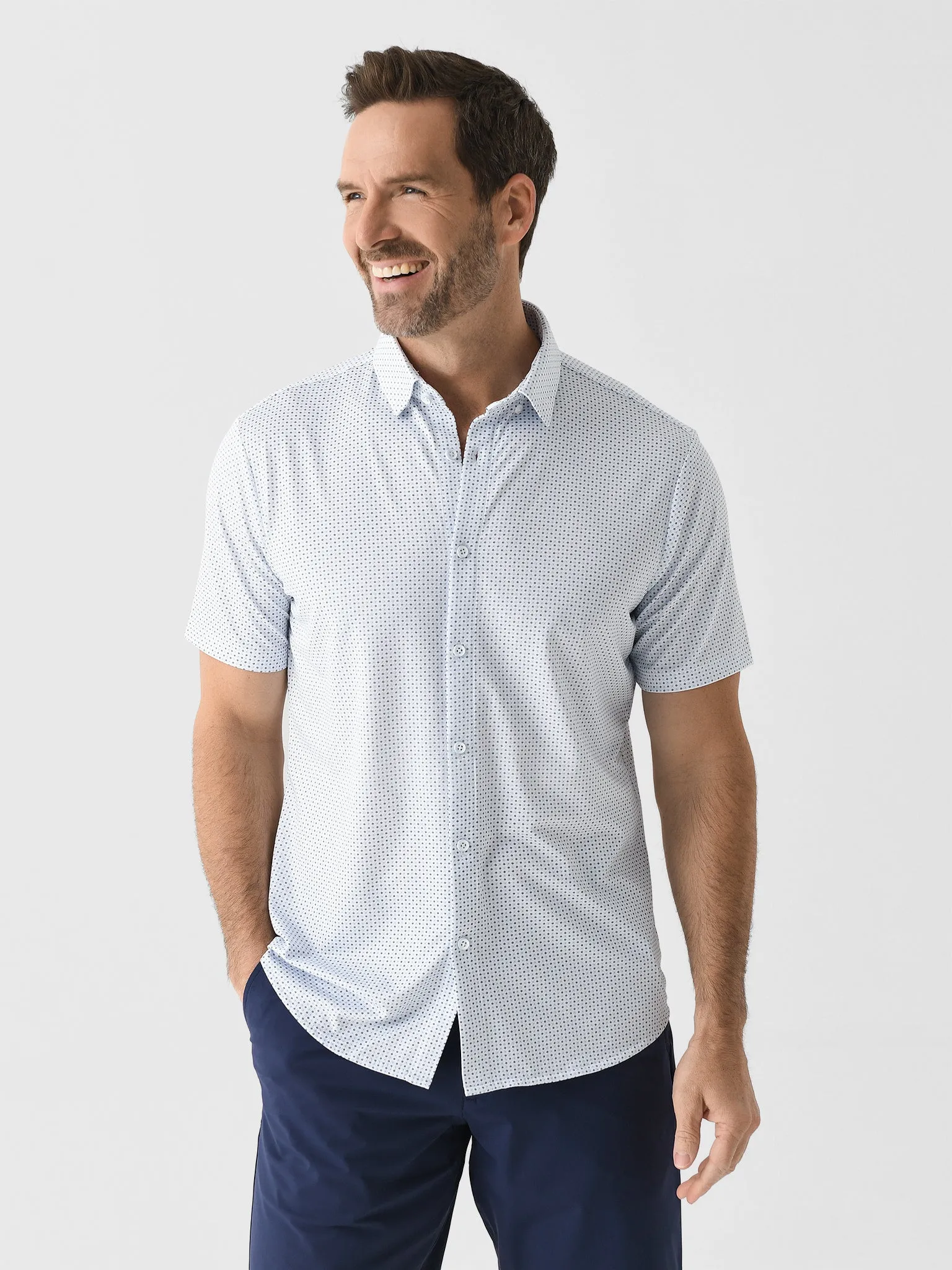 Mizzen+Main Men's Trim Halyard Button-Down Shirt sold by Saint Bernard