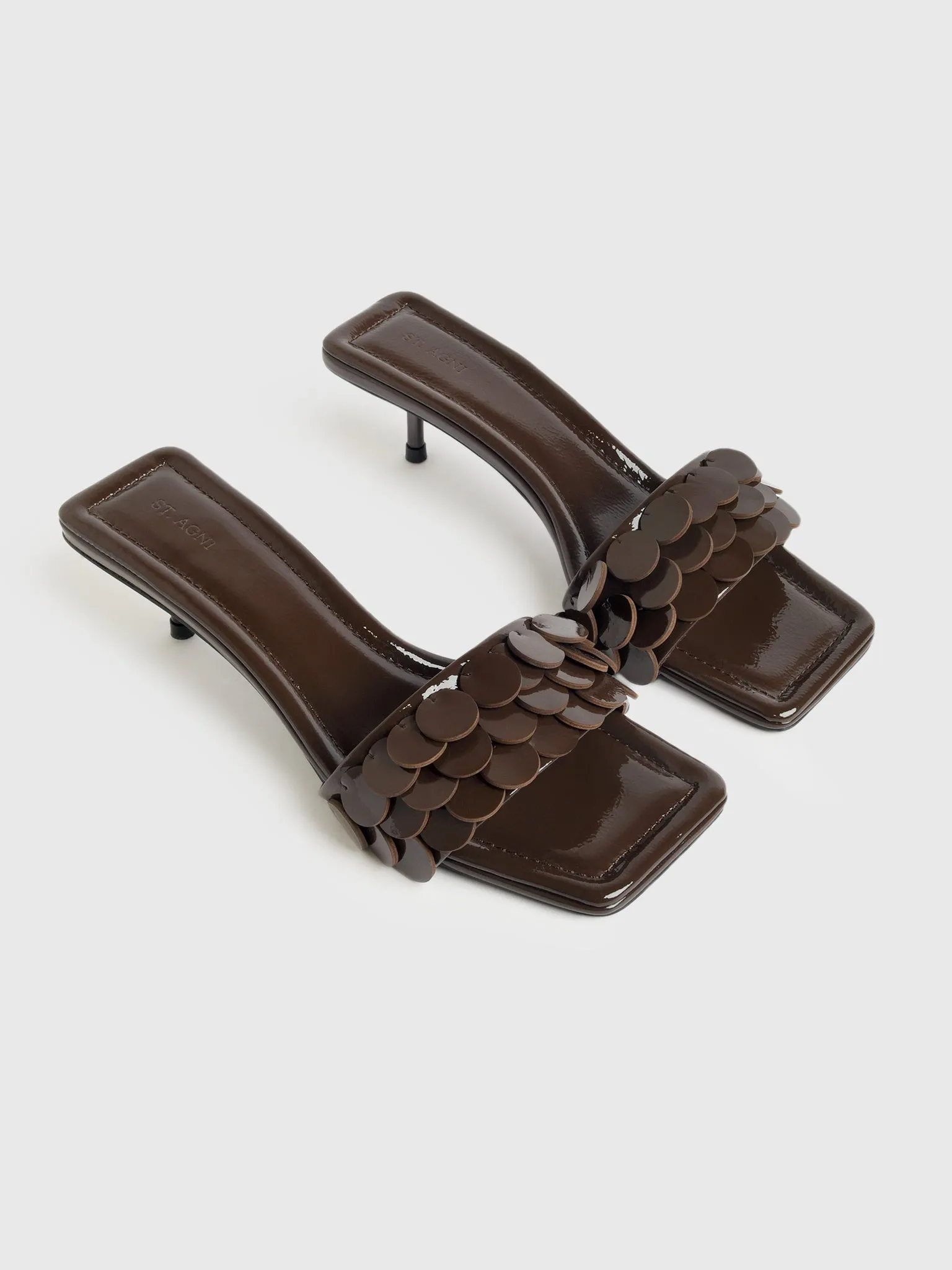 St. Agni Women's Paillette Kitten Heel sold by Saint Bernard