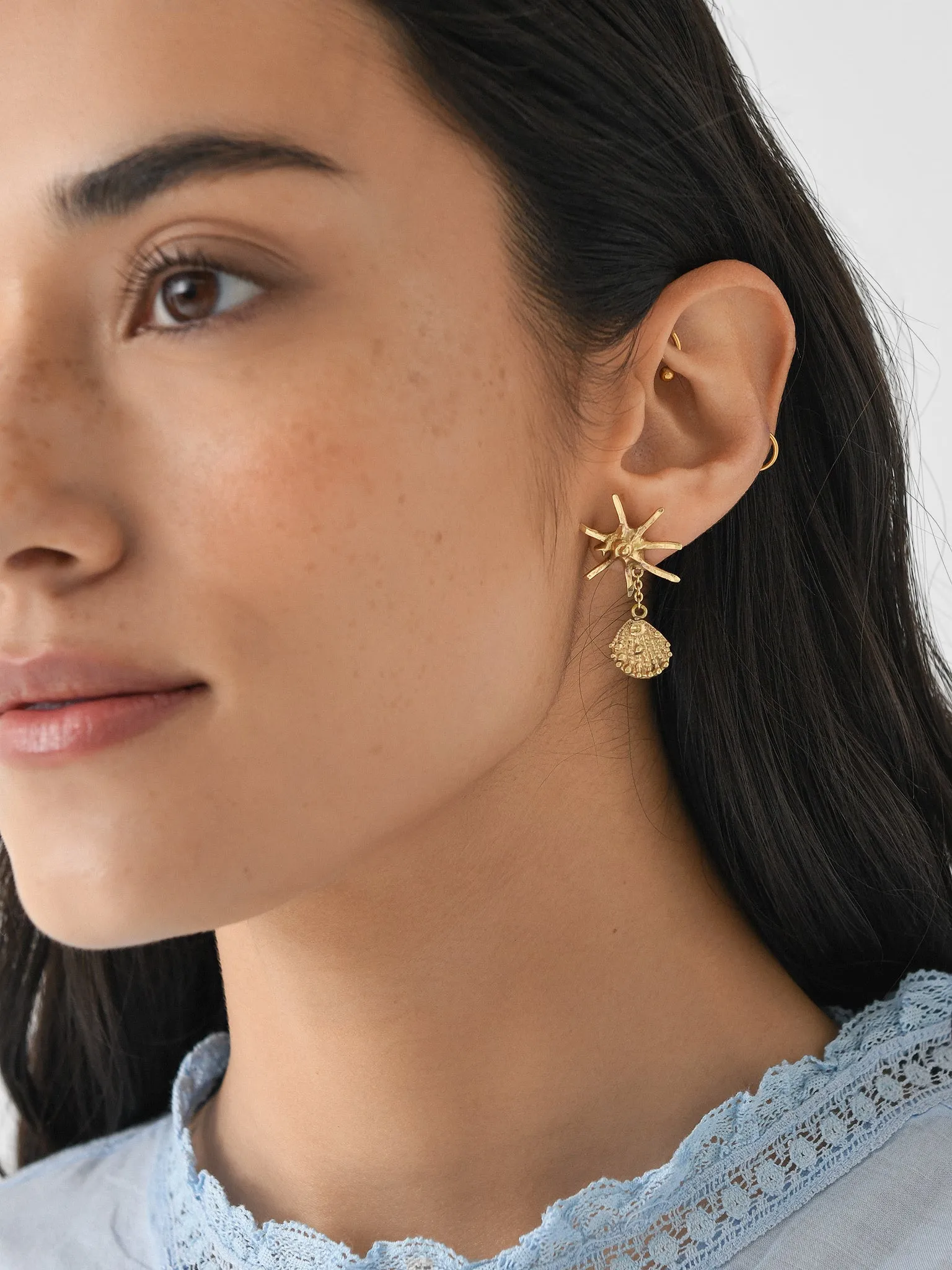 Alemais Reverie Asymmetric Drop Earrings sold by Saint Bernard product image thumbnail 3