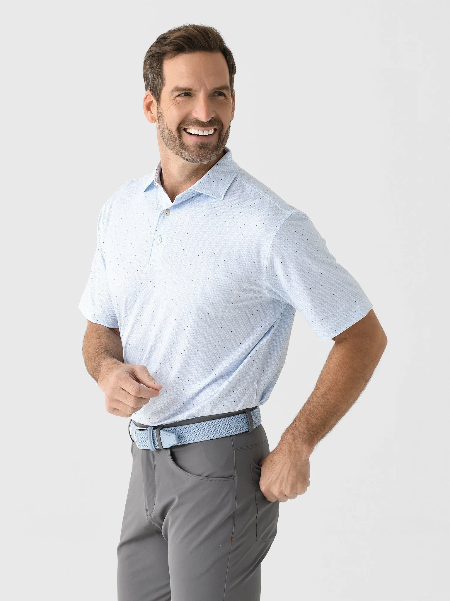 Peter Millar Crown Sport Men's Lacrosse Performance Jersey Polo sold by Saint Bernard product image thumbnail 3