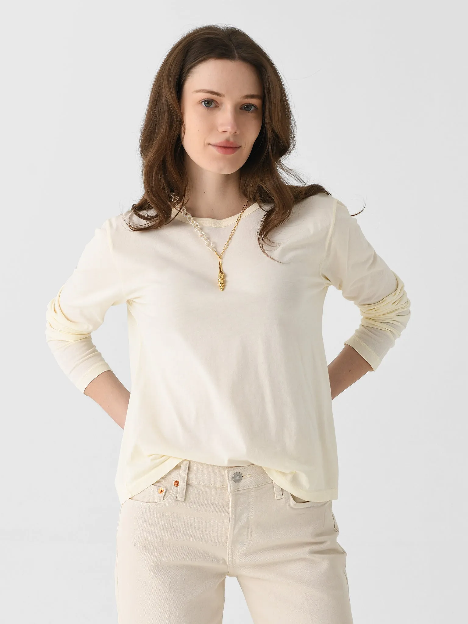 DONNI. Women's The Jersey Long Sleeve Tee sold by Saint Bernard