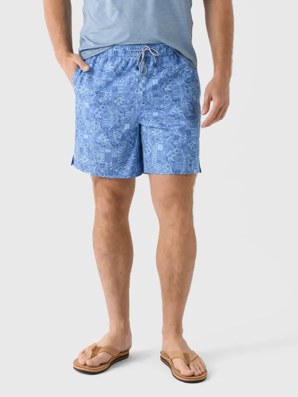 Peter Millar Crown Men's Mai Tai Swim Trunk sold by Saint Bernard