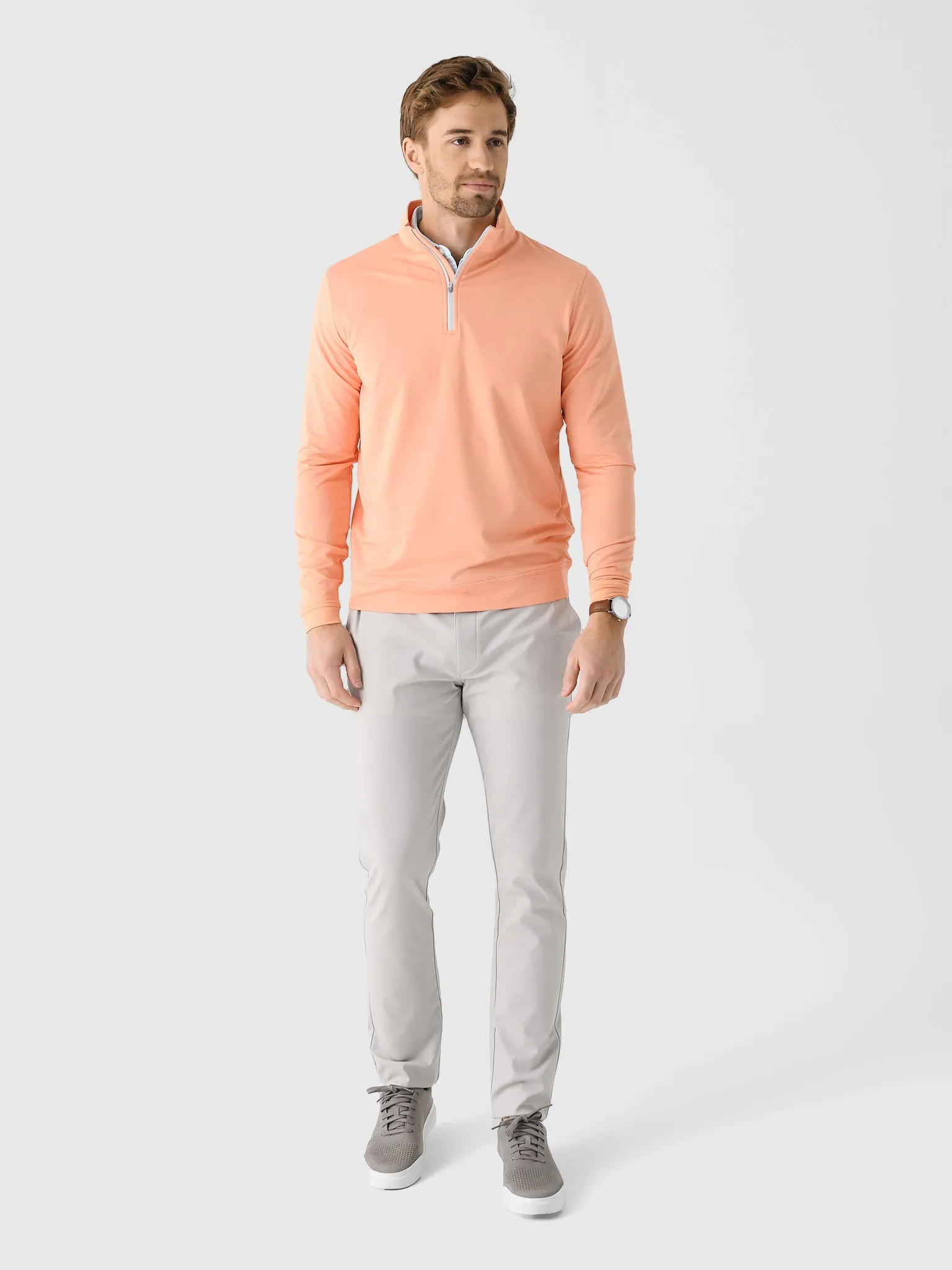 Peter Millar Crown Sport Men's Perth Mélange Performance Quarter-Zip sold by Saint Bernard product image thumbnail 2