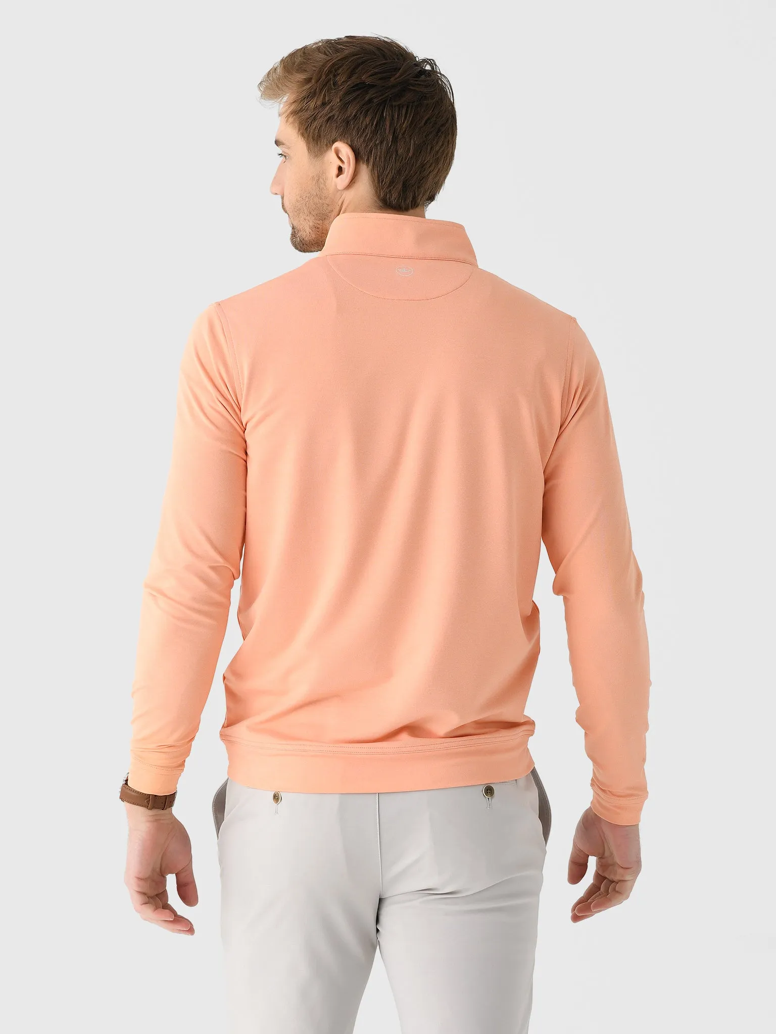 Peter Millar Crown Sport Men's Perth Mélange Performance Quarter-Zip sold by Saint Bernard product image thumbnail 4