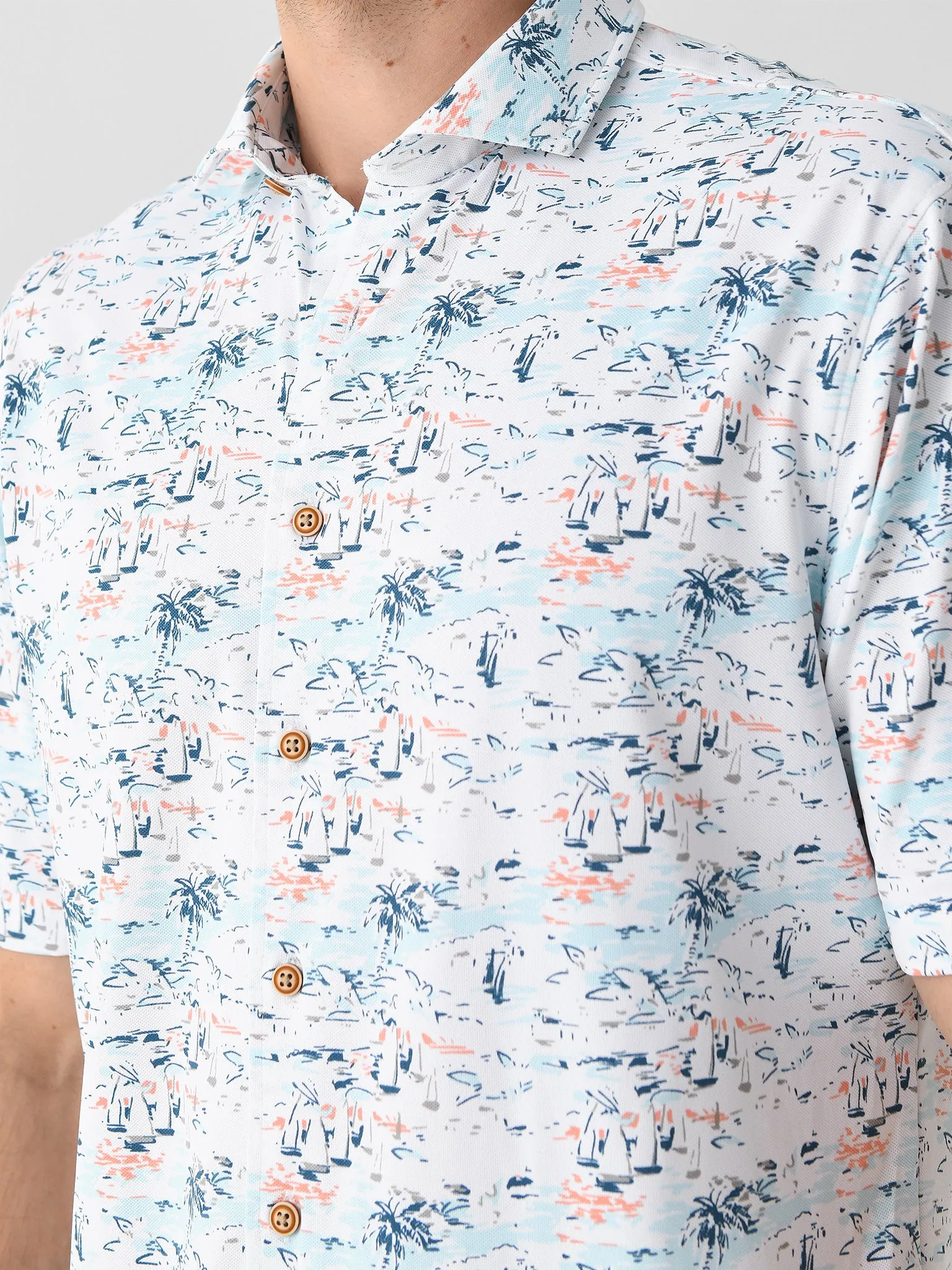 Johnnie-O Men's Making Waves Hangin' Out Button-Down Shirt sold by Saint Bernard product image thumbnail 5