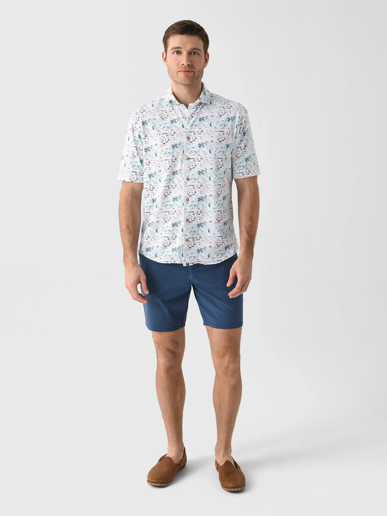 Johnnie-O Men's Making Waves Hangin' Out Button-Down Shirt sold by Saint Bernard product image thumbnail 2