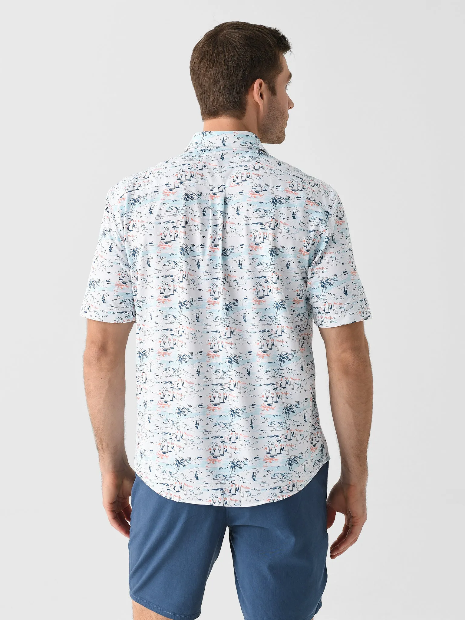 Johnnie-O Men's Making Waves Hangin' Out Button-Down Shirt sold by Saint Bernard product image thumbnail 4