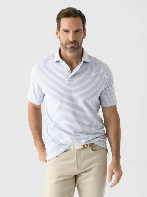 Peter Millar Crown Crafted Men's Albatross Cotton Blend Piqué Polo sold by Saint Bernard