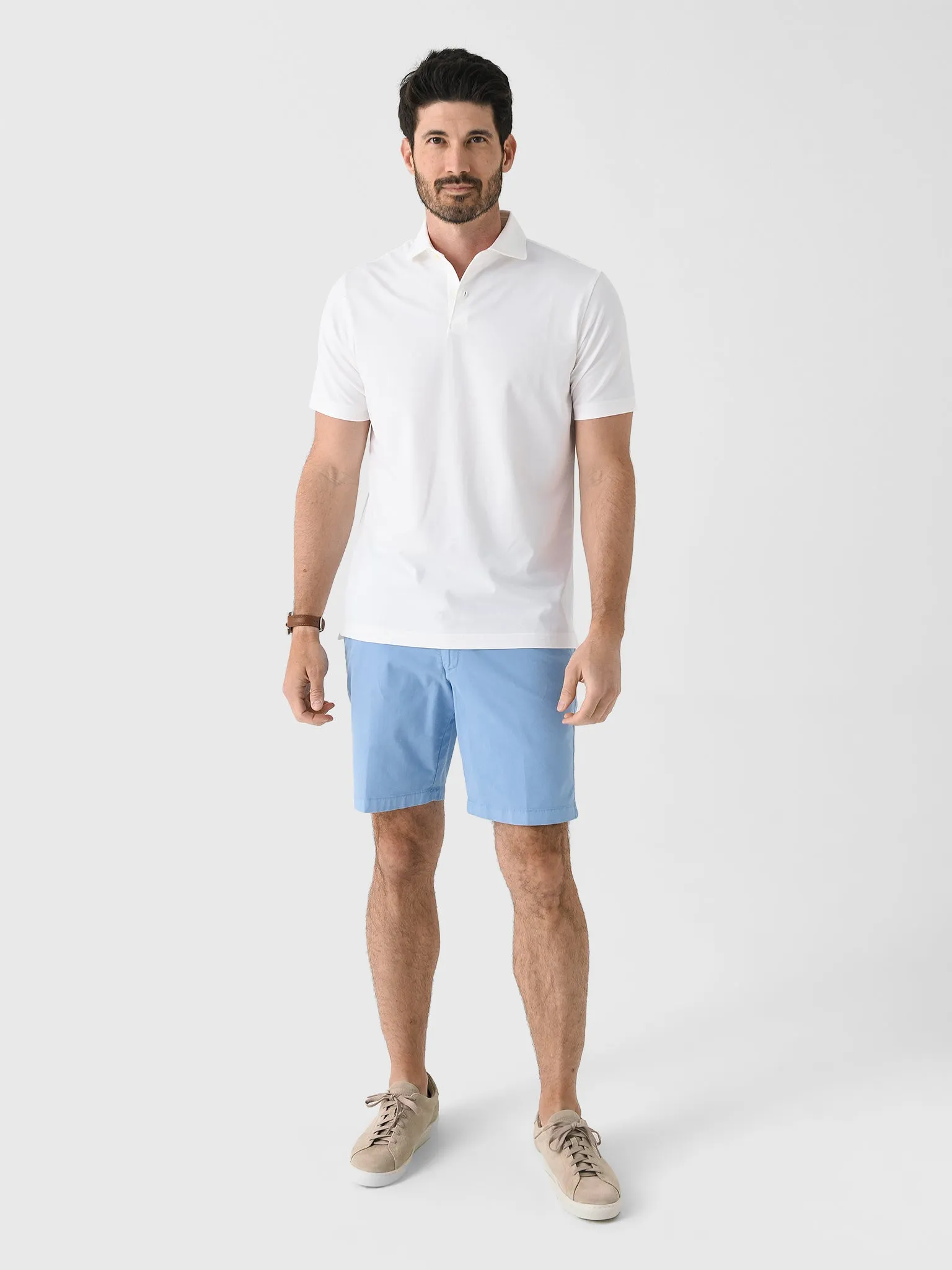 Peter Millar Crown Crafted Men's Albatross Cotton Blend Piqué Polo sold by Saint Bernard product image thumbnail 2