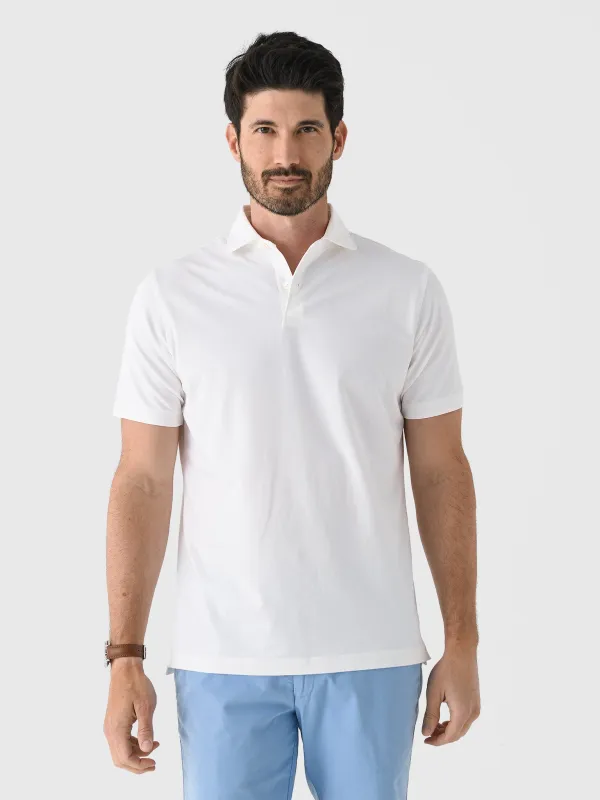 Peter Millar Crown Crafted Men's Albatross Cotton Blend Piqué Polo sold by Saint Bernard