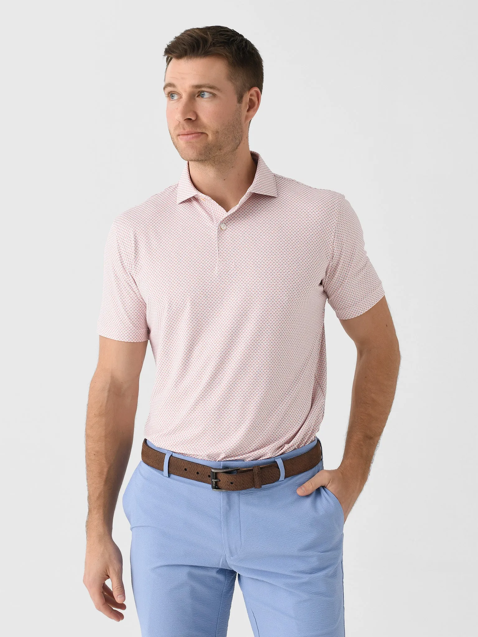Peter Millar Crown Crafted Men's Retro Performance Jersey Polo sold by Saint Bernard