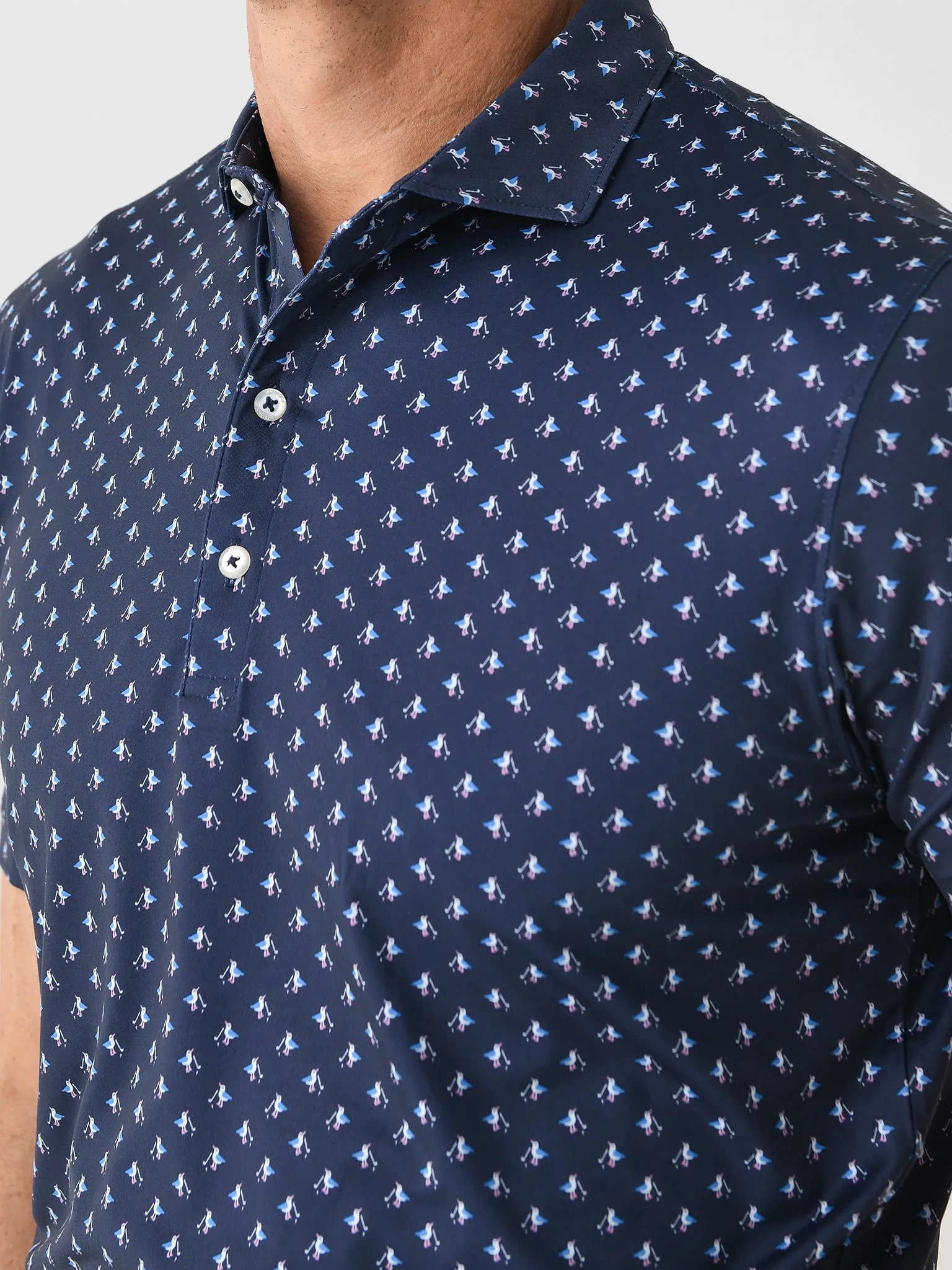 Johnnie-O Men's For The Birdies Printed Featherweight Performance Polo sold by Saint Bernard product image thumbnail 5