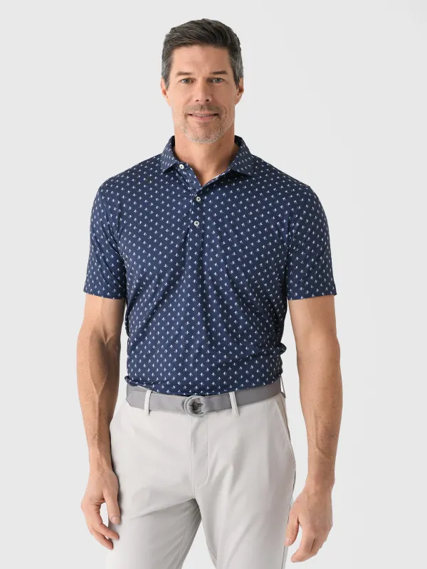 Johnnie-O Men's For The Birdies Printed Featherweight Performance Polo made by Saint Bernard