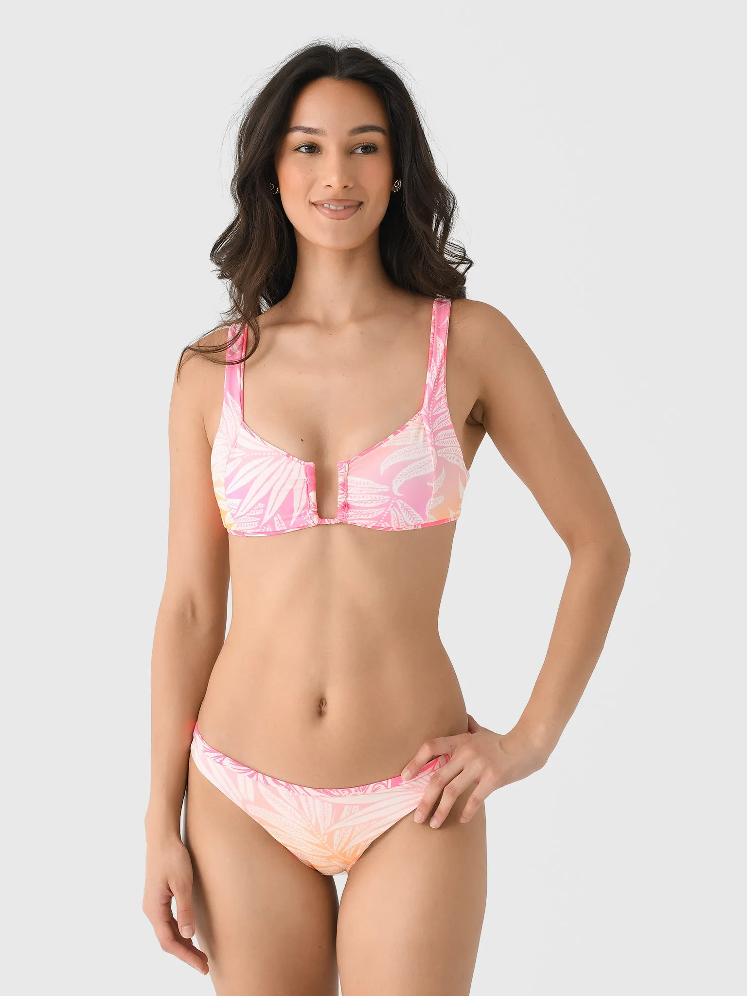 Maaji Women's Pink Blossom Dixie U-Wire Bralette Bikini Top sold by Saint Bernard product image thumbnail 5