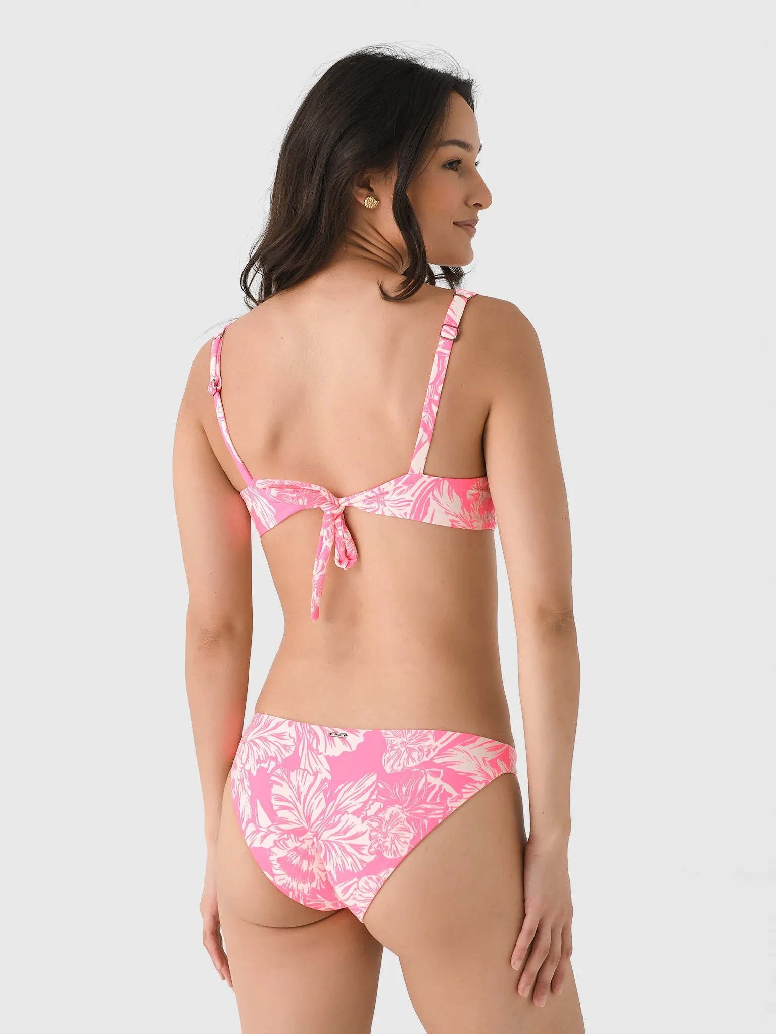 Maaji Women's Pink Blossom Dixie U-Wire Bralette Bikini Top sold by Saint Bernard product image thumbnail 4