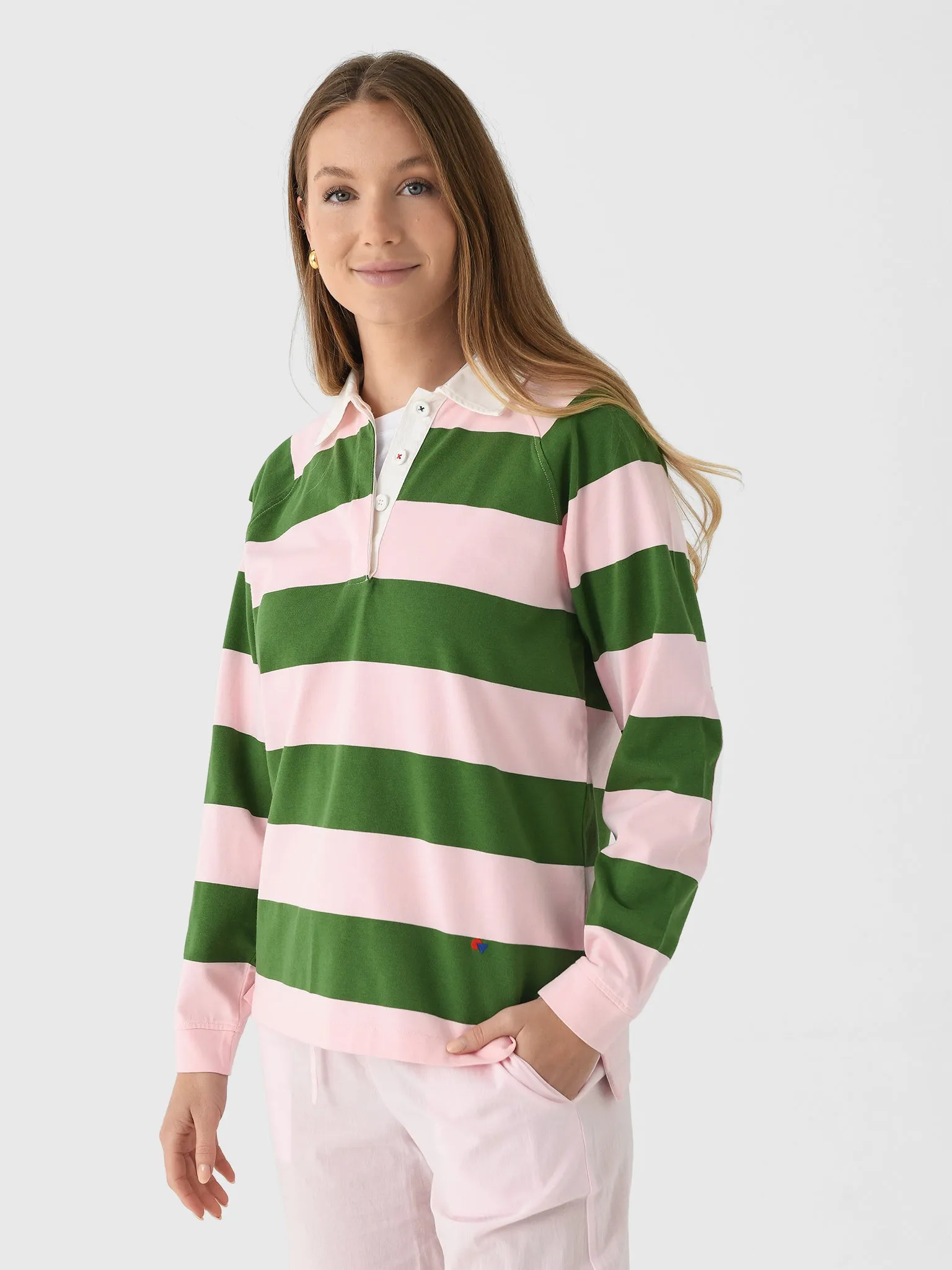 Clare V. Women's Le Rugby Shirt sold by Saint Bernard product image thumbnail 3