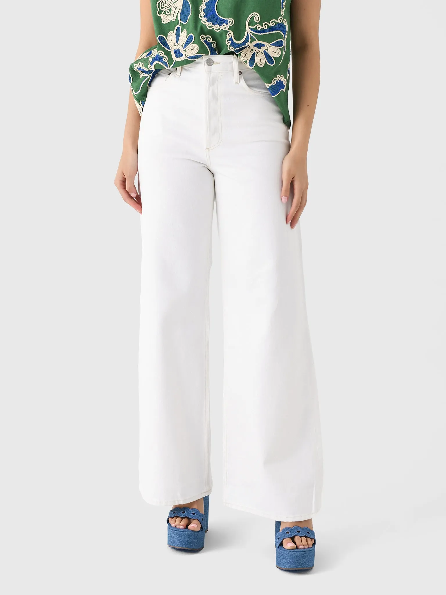 Agolde Women's Dame High Rise Wide Leg Jean sold by Saint Bernard