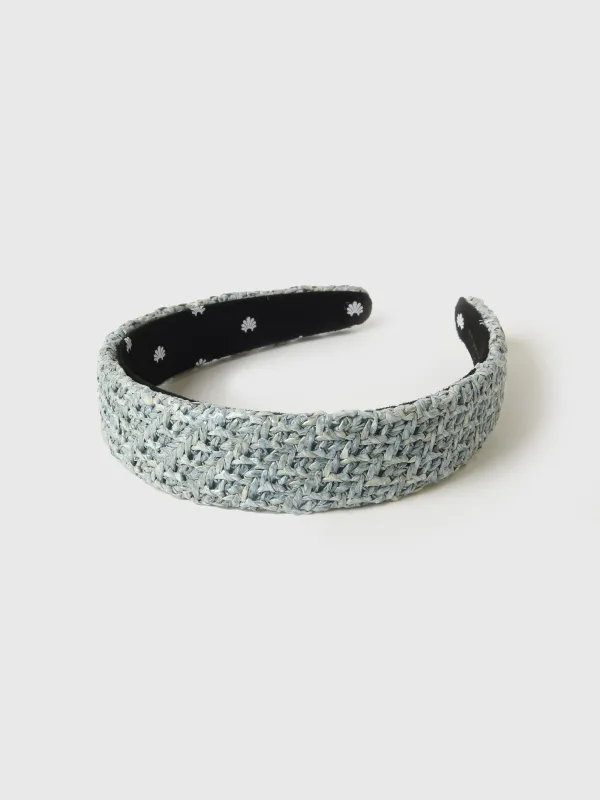 Lele Sadoughi Bessette Raffia Headband sold by Saint Bernard