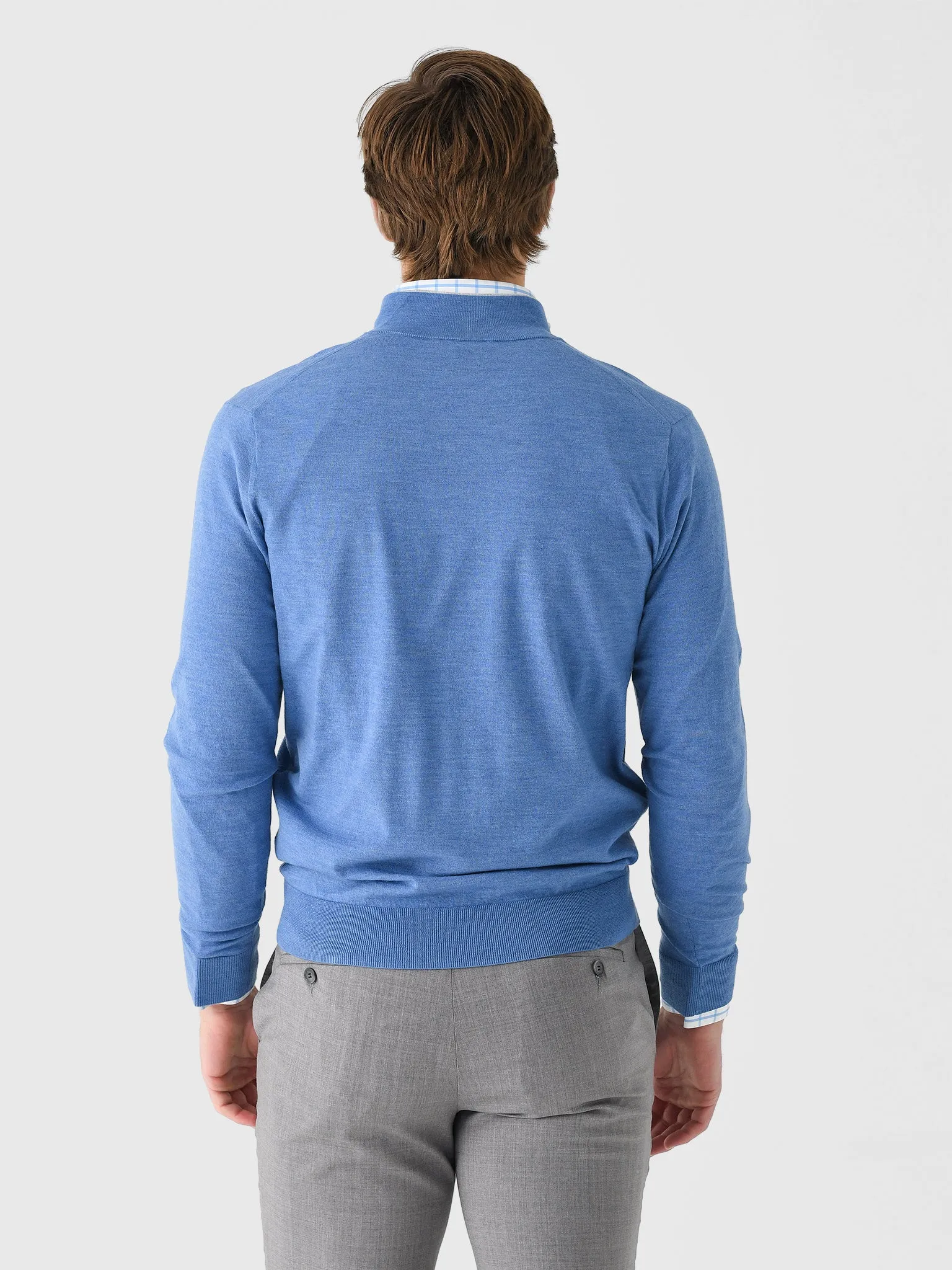 Peter Millar Crown Crafted Men's Excursionist Flex Quarter-Zip Sweater sold by Saint Bernard product image thumbnail 4