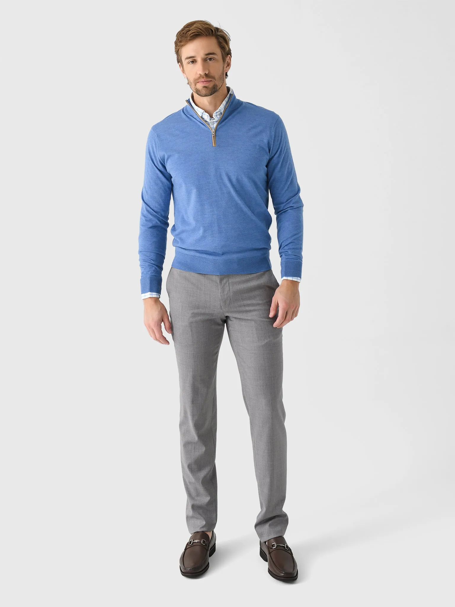 Peter Millar Crown Crafted Men's Excursionist Flex Quarter-Zip Sweater sold by Saint Bernard product image thumbnail 2