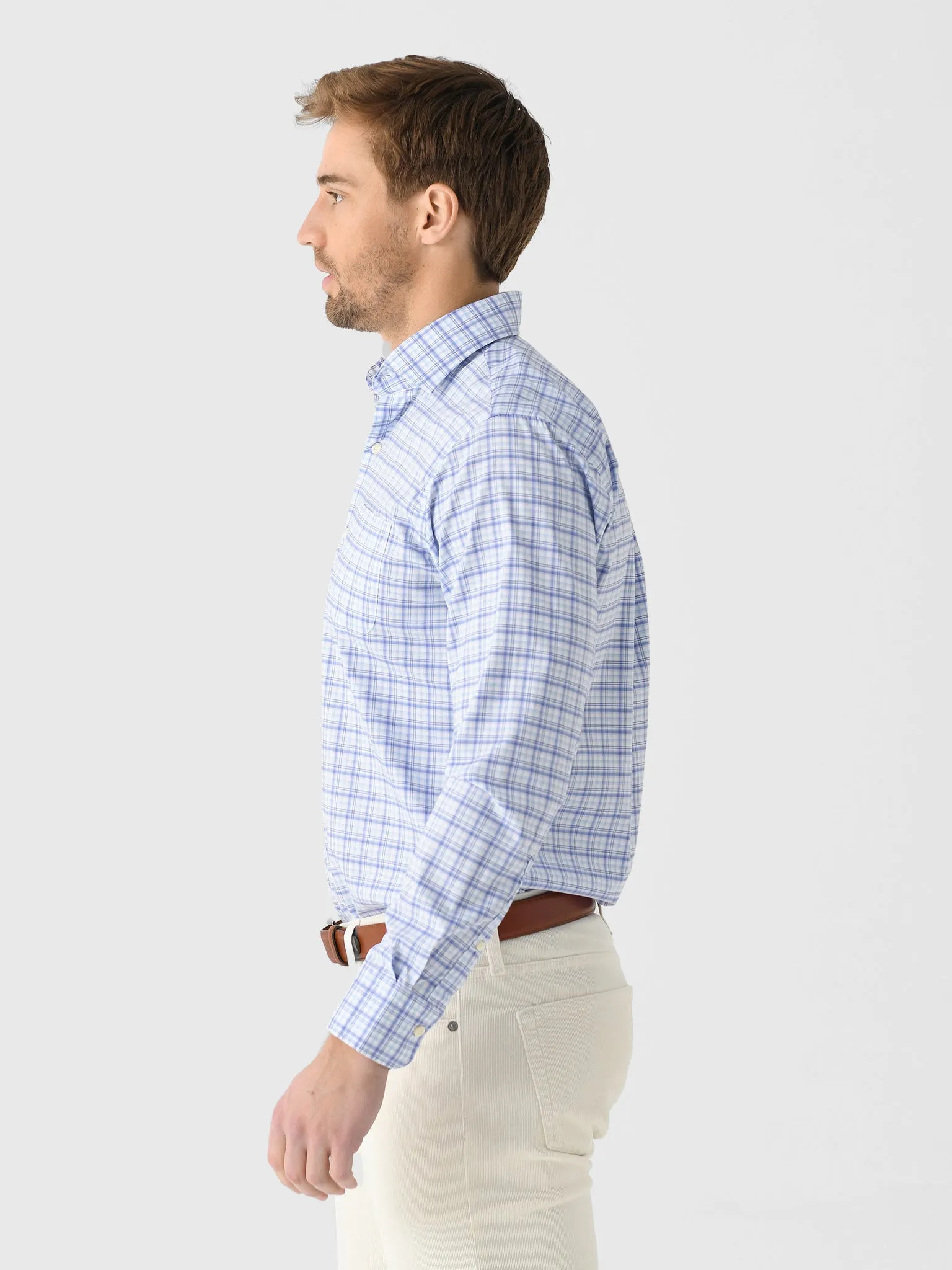 Peter Millar Crown Men's Garrow Crown Lite Cotton-Stretch Sport Shirt sold by Saint Bernard product image thumbnail 3