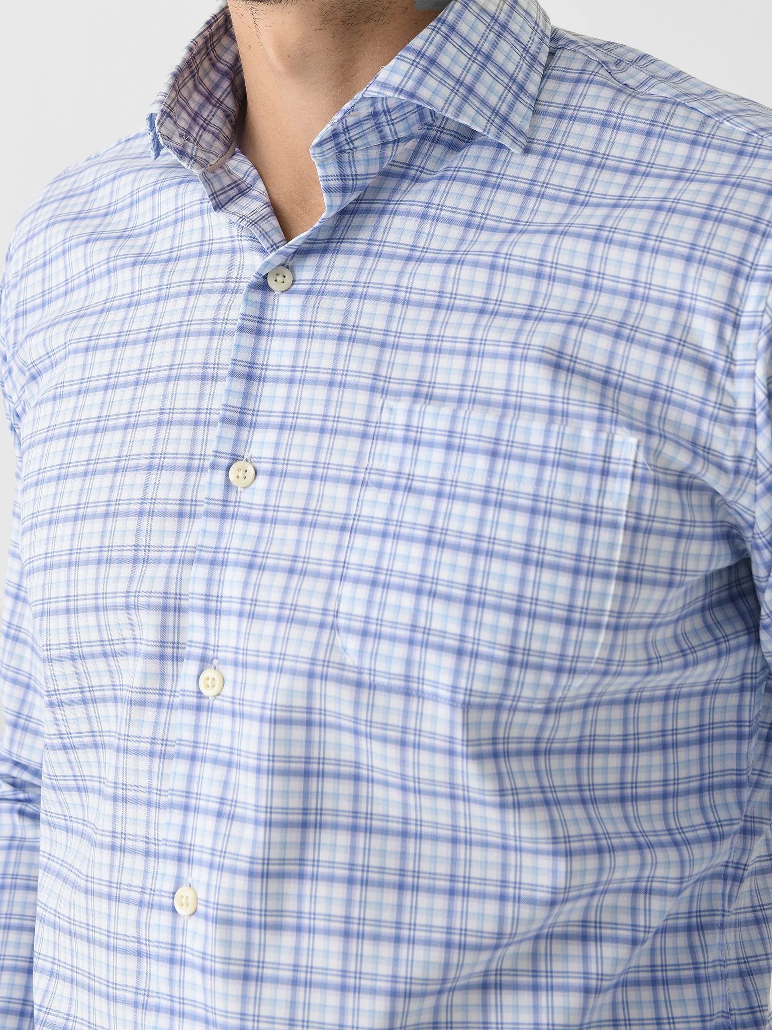 Peter Millar Crown Men's Garrow Crown Lite Cotton-Stretch Sport Shirt sold by Saint Bernard product image thumbnail 5