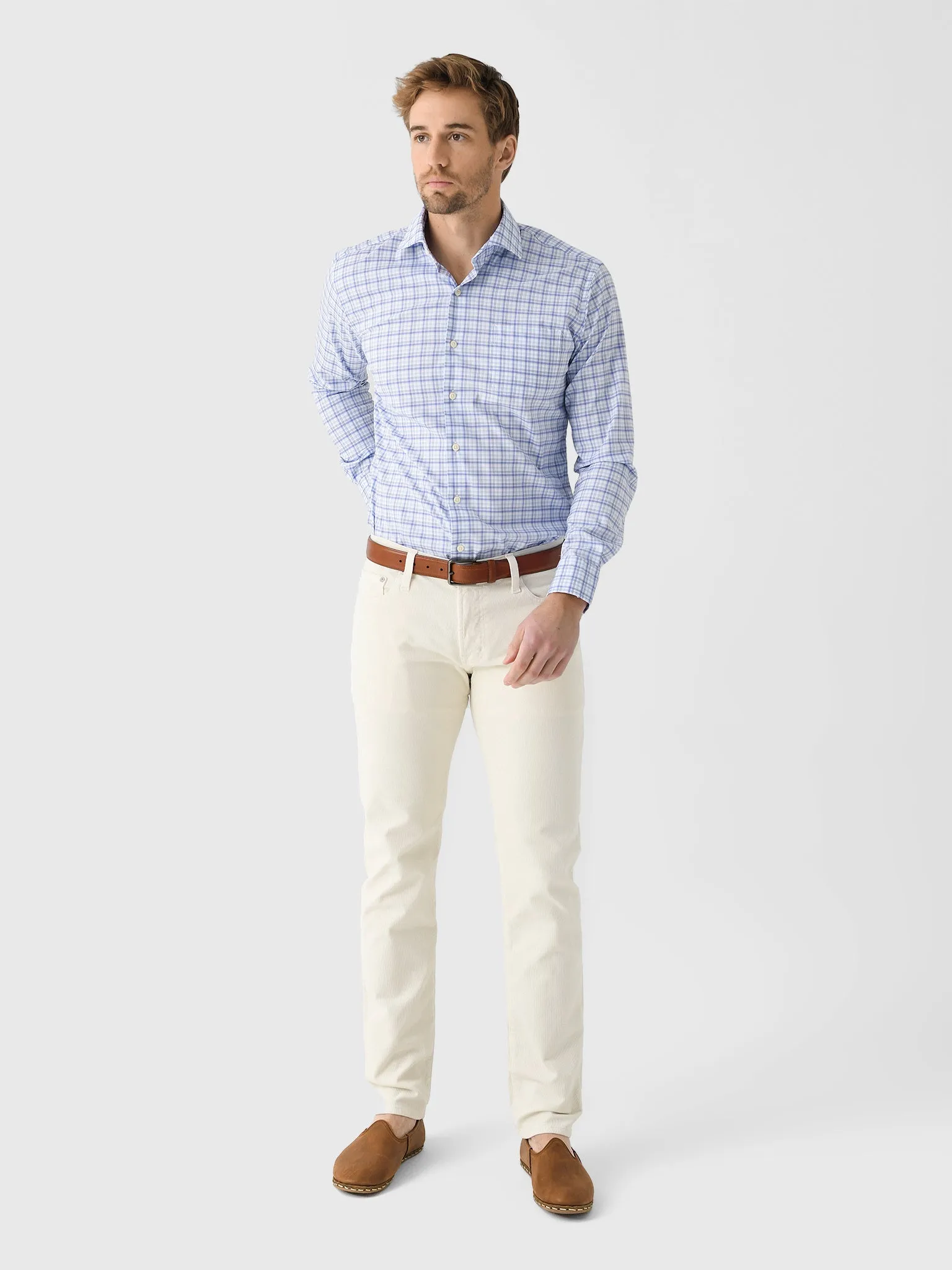 Peter Millar Crown Men's Garrow Crown Lite Cotton-Stretch Sport Shirt sold by Saint Bernard product image thumbnail 2