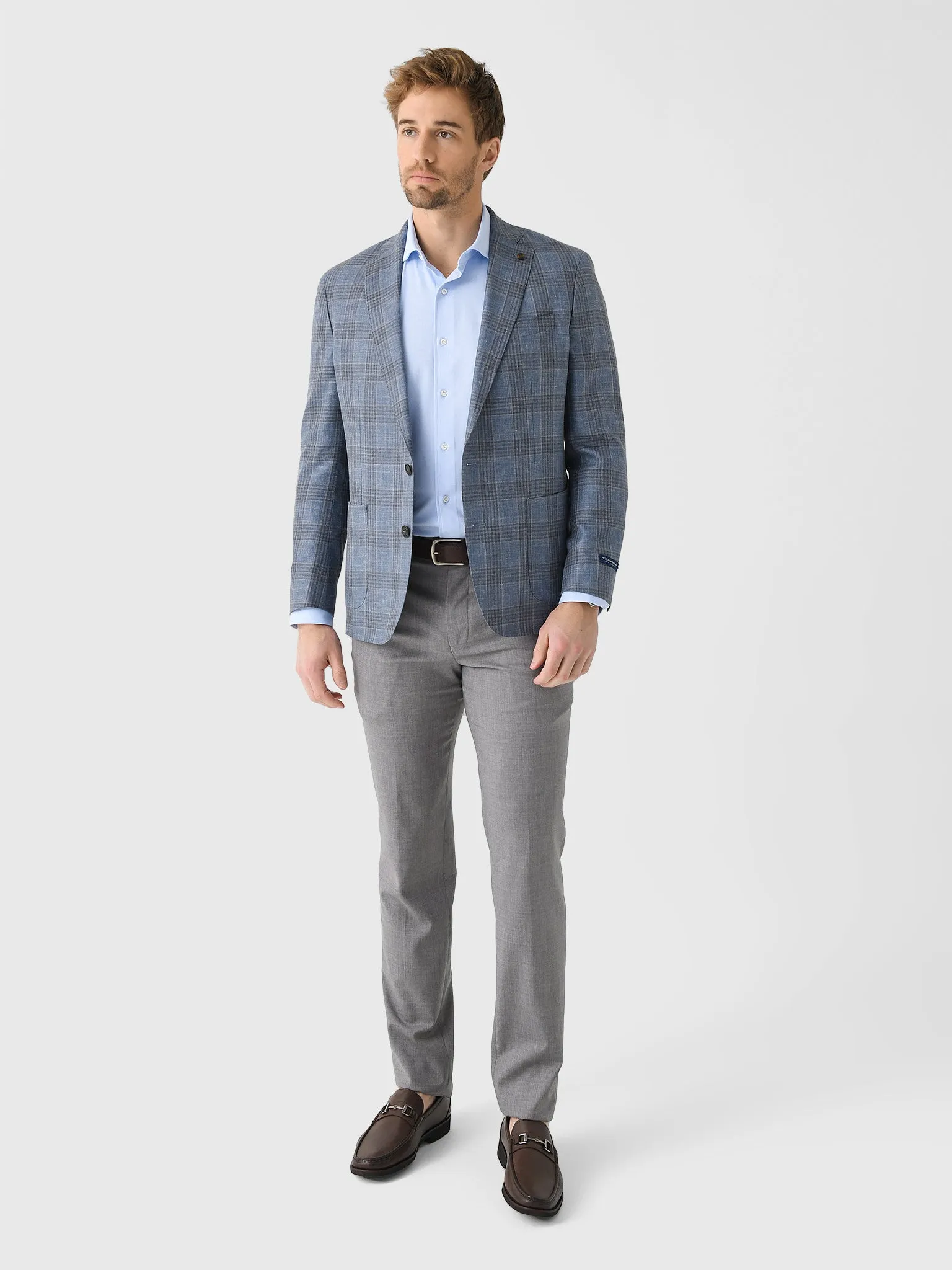 Peter Millar Crown Crafted Men's Ames Plaid Soft Jacket sold by Saint Bernard product image thumbnail 2