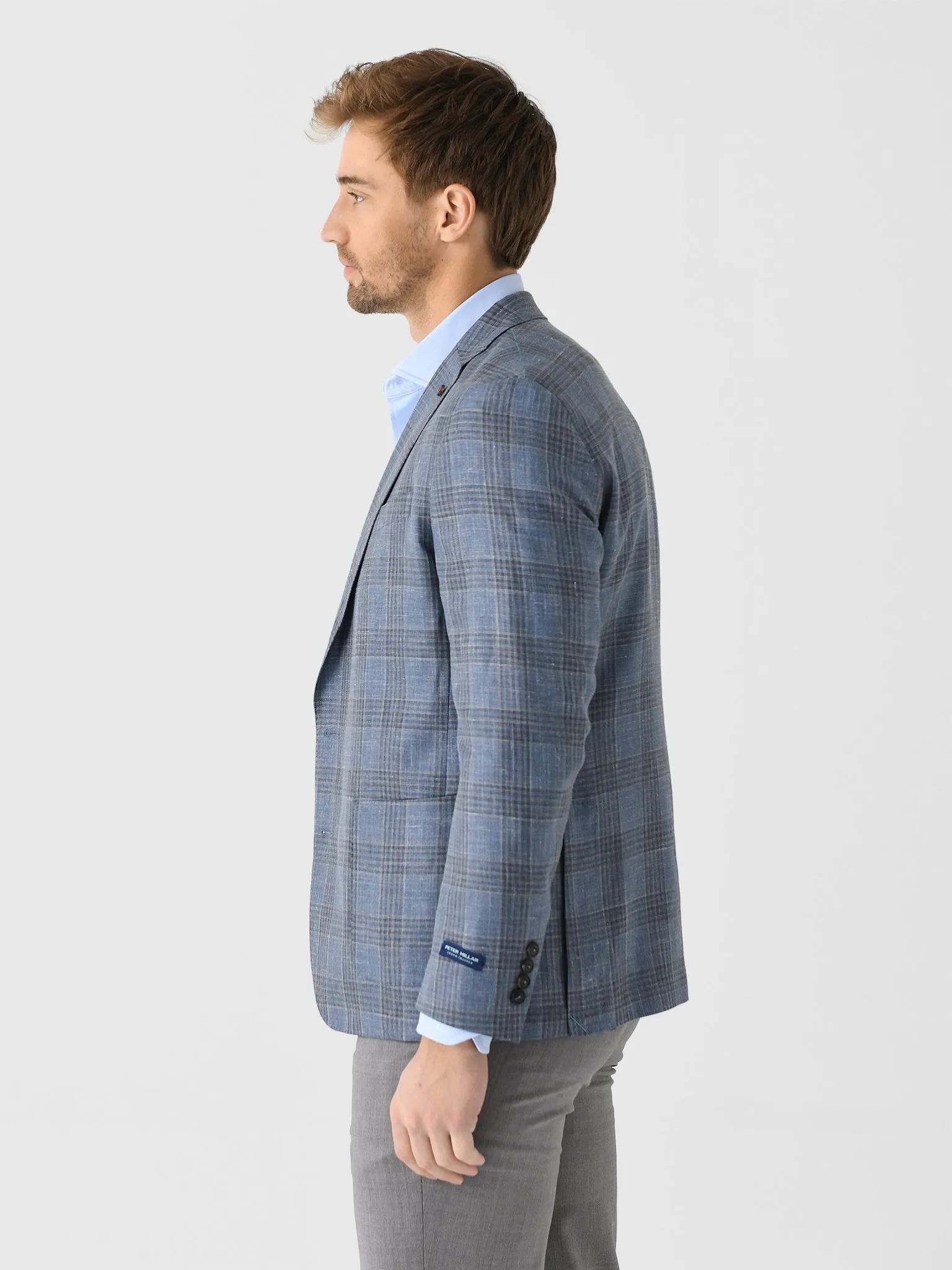 Peter Millar Crown Crafted Men's Ames Plaid Soft Jacket sold by Saint Bernard product image thumbnail 3