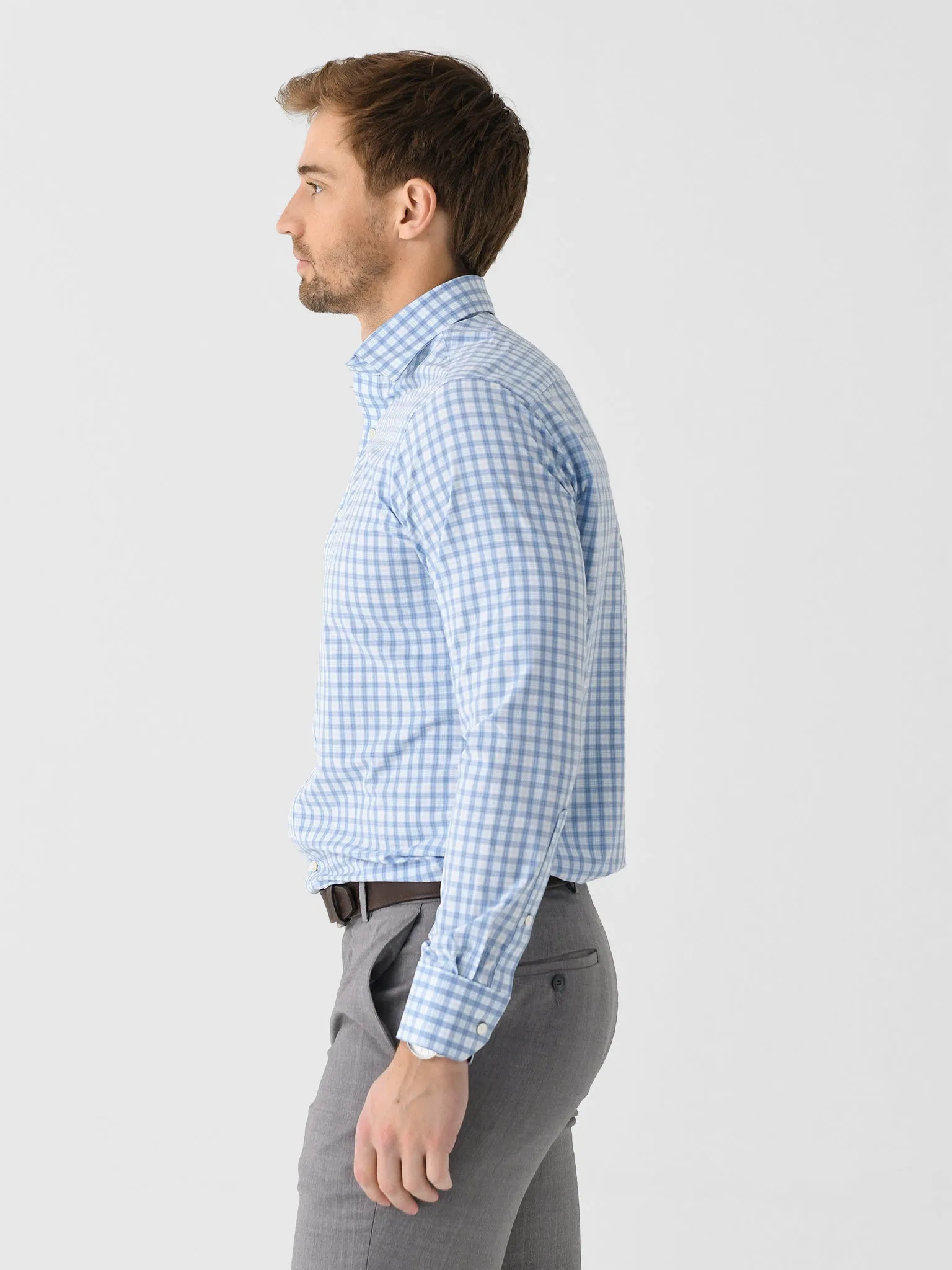 Peter Millar Crown Crafted Men's Coltrane Performance Poplin Sport Shirt sold by Saint Bernard product image thumbnail 3