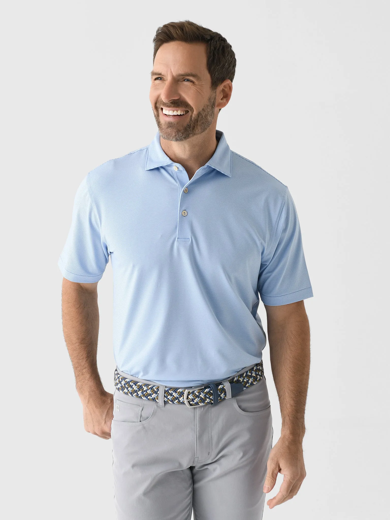 Peter Millar Crown Sport Men's Jubilee Performance Jersey Polo sold by Saint Bernard product image thumbnail 5