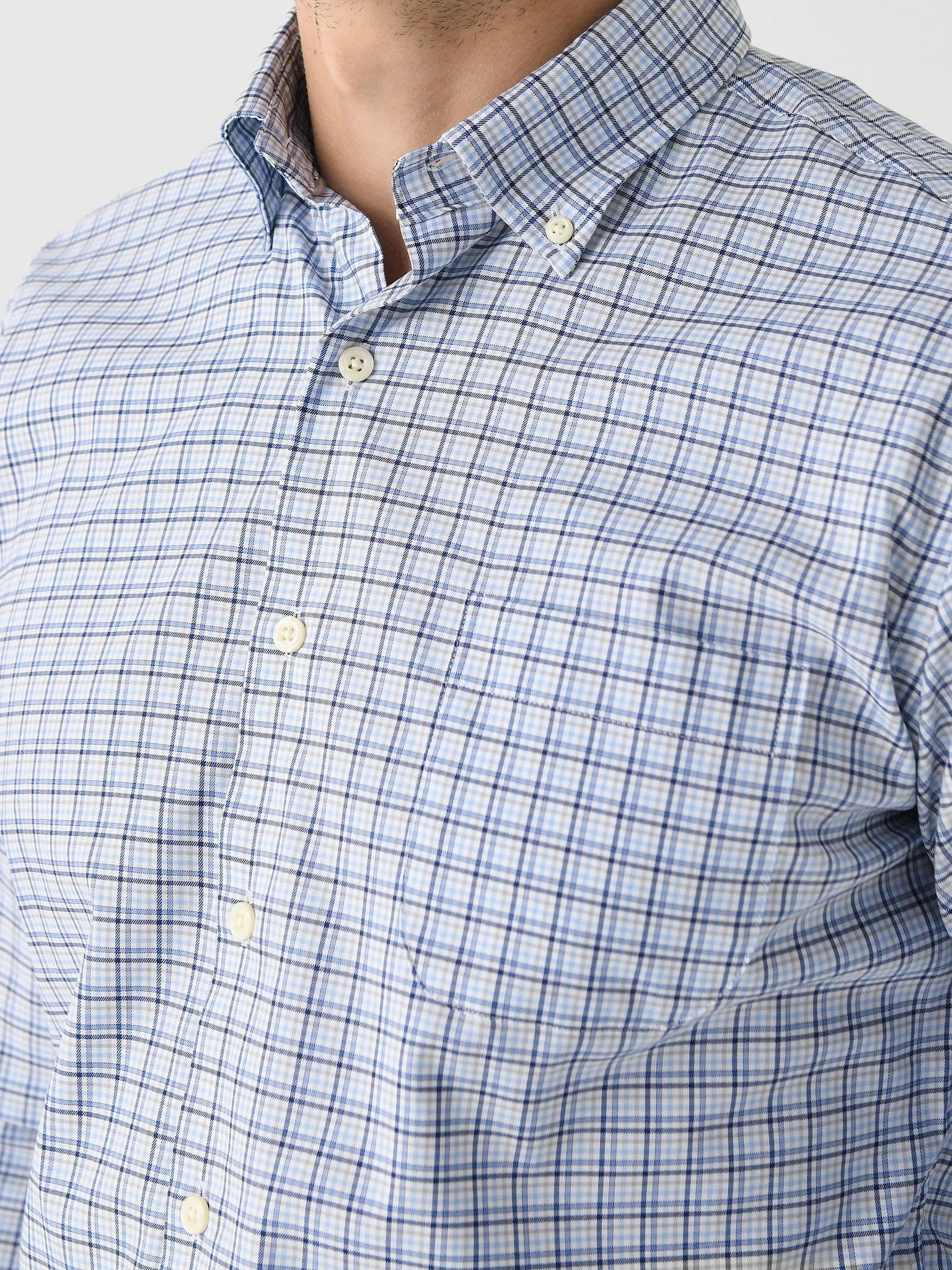 Peter Millar Crown Men's Albert Crown Lite Cotton-Stretch Sport Shirt sold by Saint Bernard product image thumbnail 5