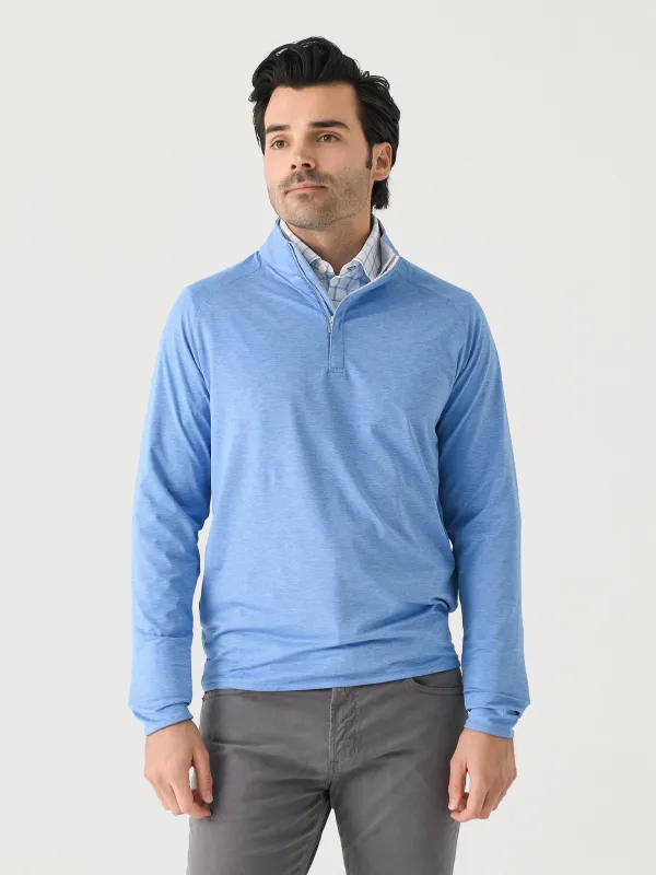 Peter Millar Crown Crafted Men's Stealth Performance Quarter-Zip made by Peter Millar