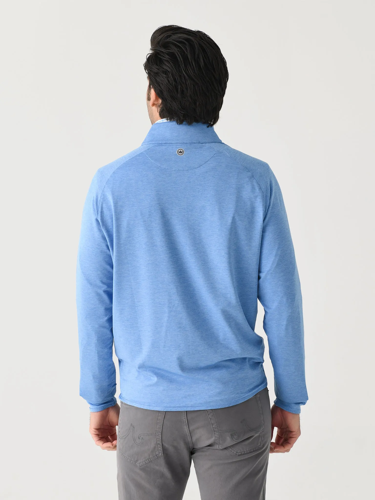 Peter Millar Crown Crafted Men's Stealth Performance Quarter-Zip sold by Saint Bernard product image thumbnail 4