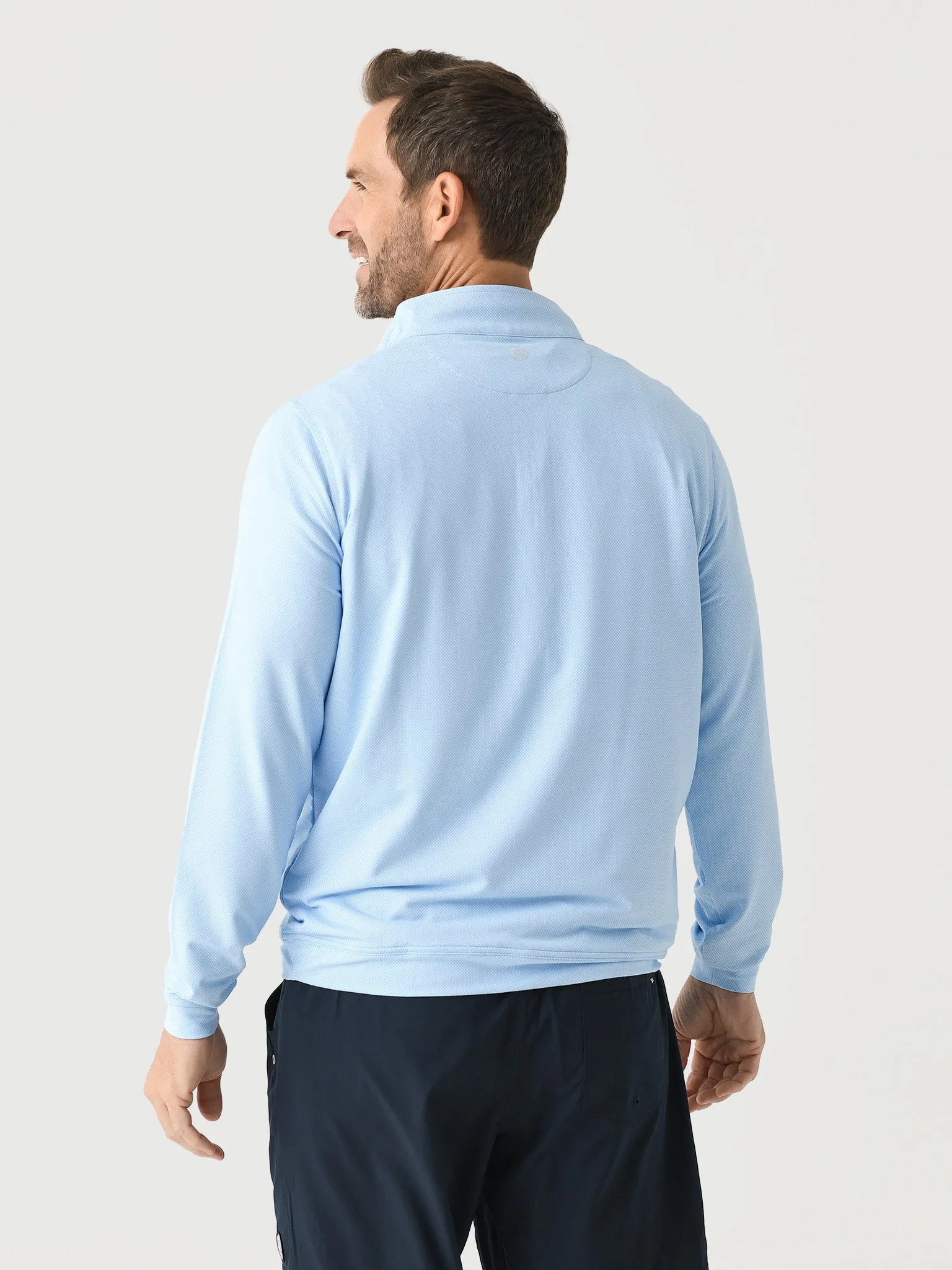 Peter Millar Crown Sport Men's Perth Birdseye Performance Quarter-Zip sold by Saint Bernard product image thumbnail 4