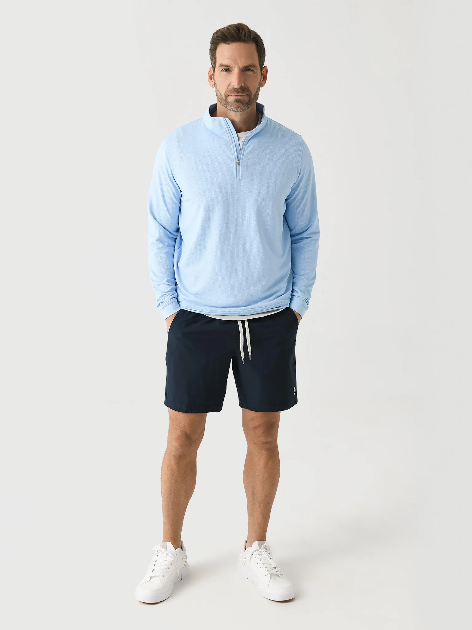 Peter Millar Crown Sport Men's Perth Birdseye Performance Quarter-Zip sold by Saint Bernard product image thumbnail 2