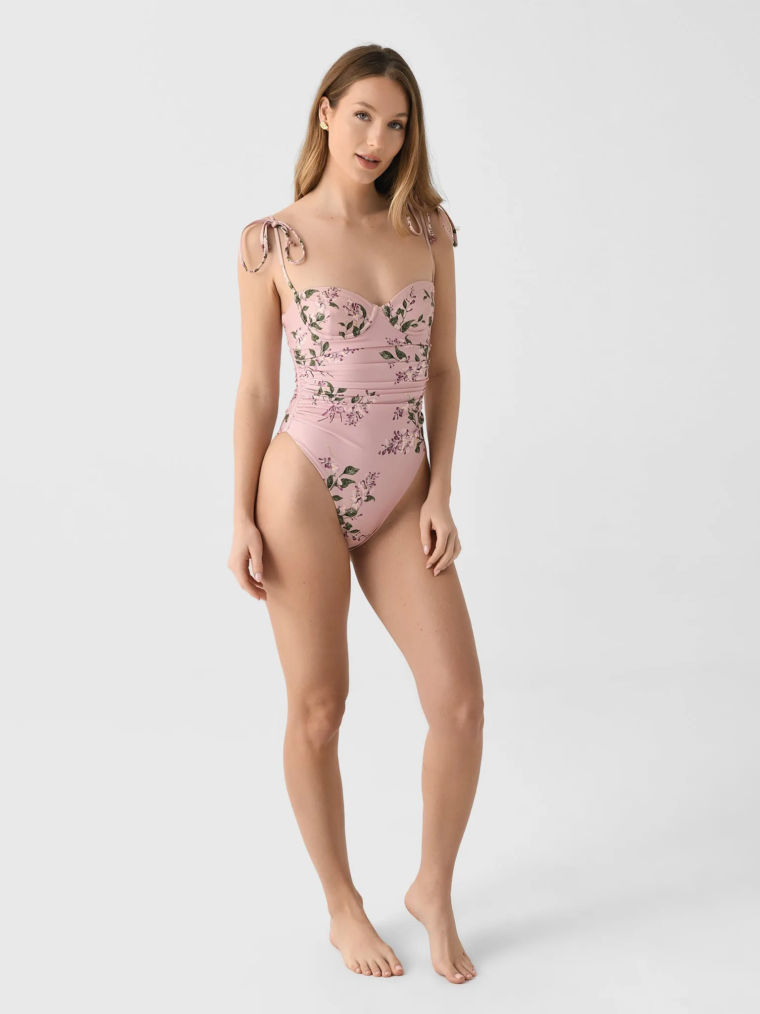 Agua By Agua Bendita Women's Rabano Wisteria One-Piece Swimsuit sold by Saint Bernard product image thumbnail 2