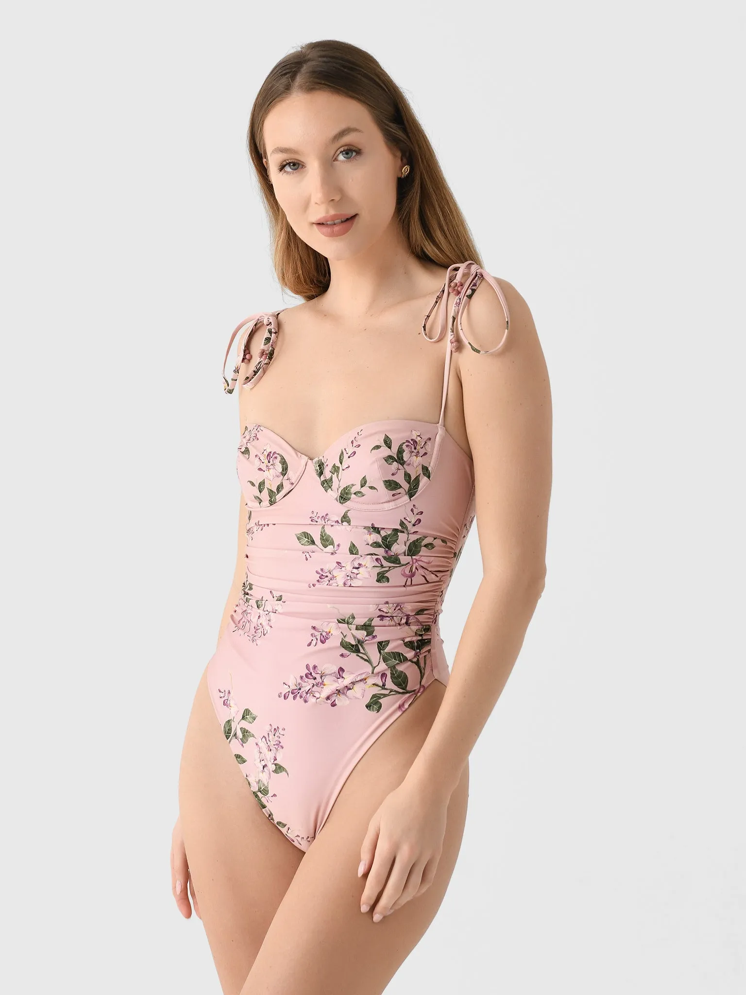 Agua By Agua Bendita Women's Rabano Wisteria One-Piece Swimsuit sold by Saint Bernard product image thumbnail 3